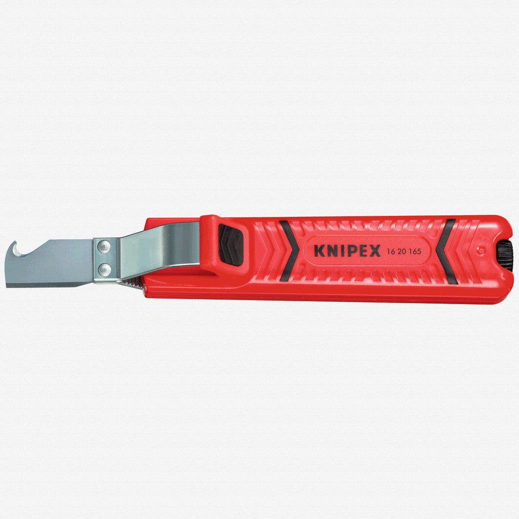 Knipex Cable Stripping Tool w/ Knife and Hook Blade - 0.3" - 1" Diameter - 1620165 - KC Tool