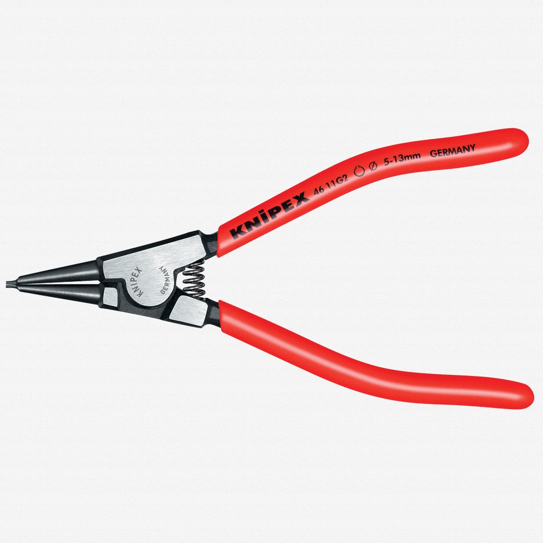 Knipex Circlip Pliers for grip rings on 5 - 13 mm shafts - 4611G2 - KC Tool