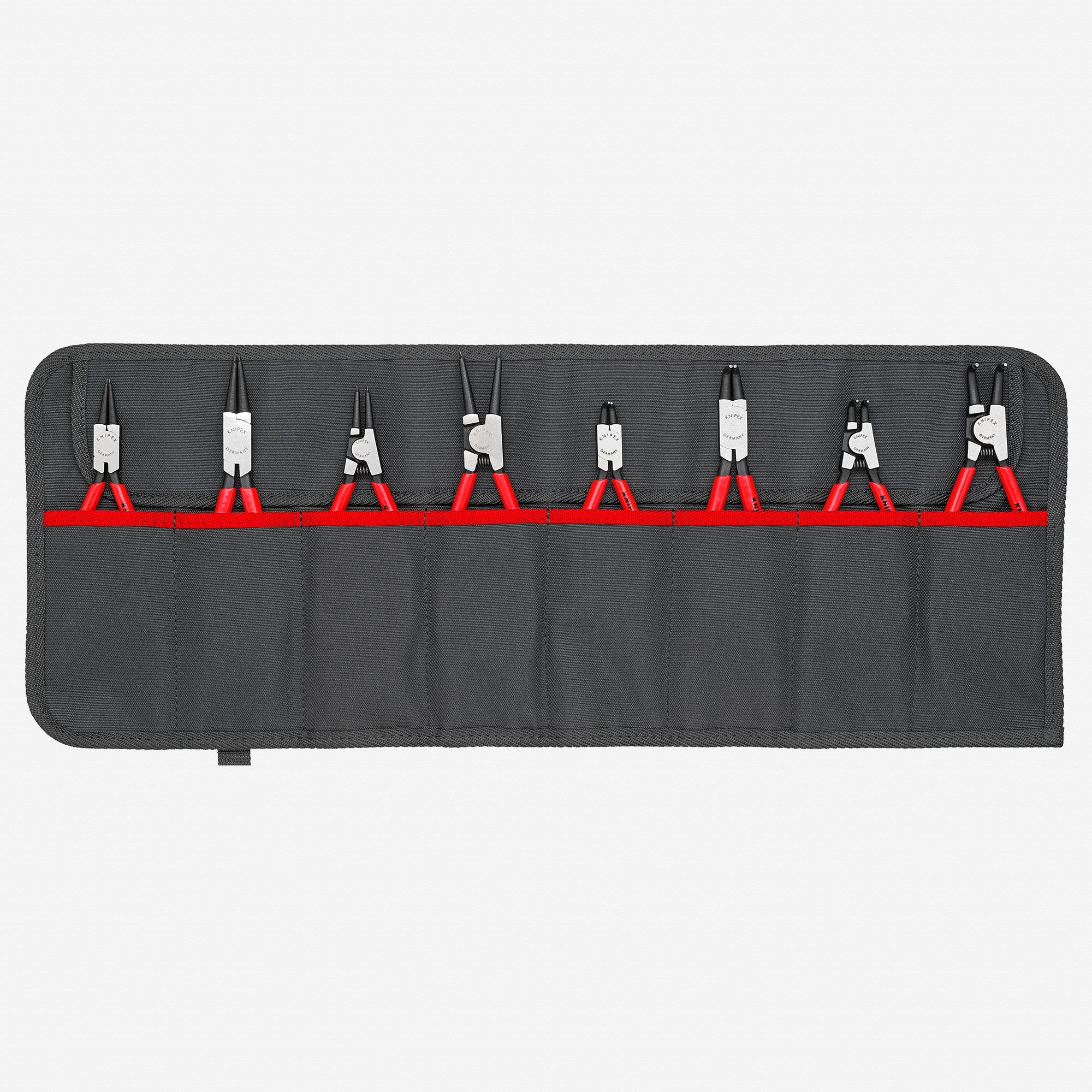 Knipex Circlip Pliers Set in Tool Roll, 8 Pieces - K001958V01 - KC Tool
