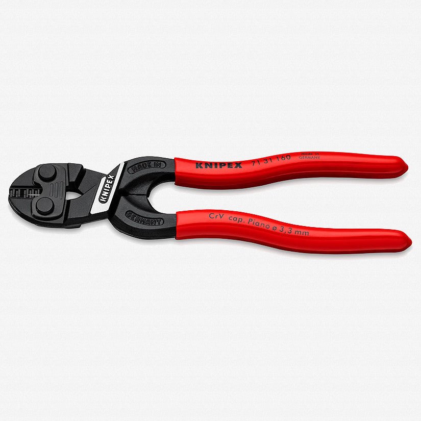 Knipex CoBolt S Compact 6.25" Bolt Cutter with Blade Recess - Plastic Grip - 7131160 - KC Tool