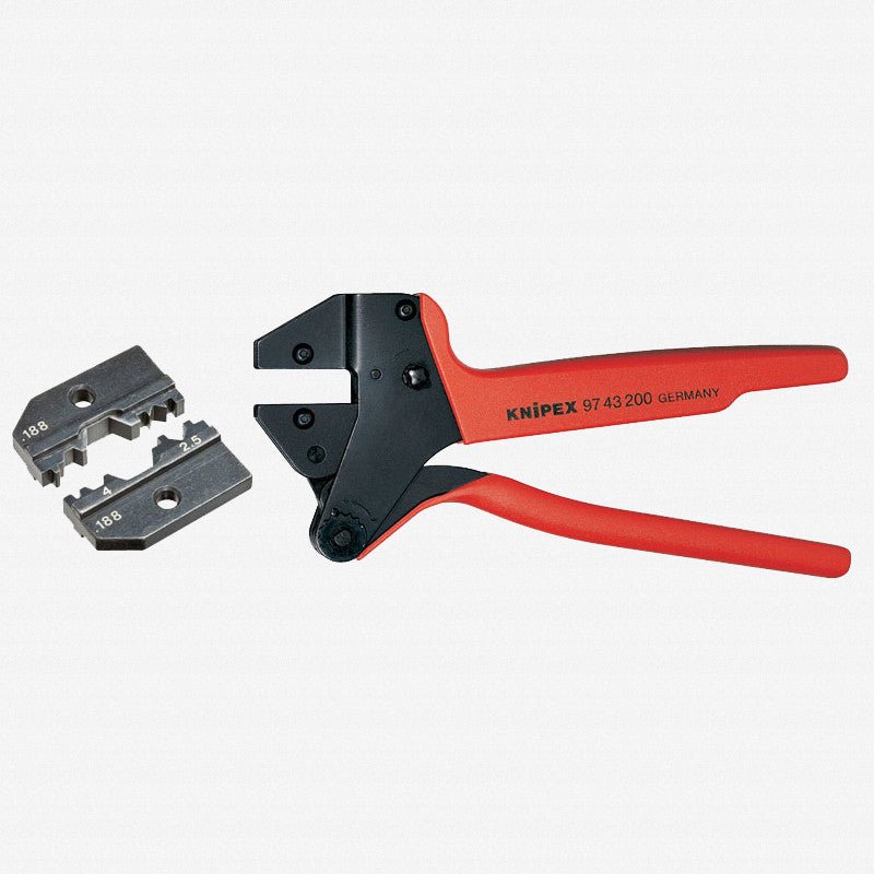 Knipex Crimp System Pliers and Crimping Die - solar cable connectors (Huber + Suhner) AWG 13 + 11 w/ Case - 9K008058US - KC Tool