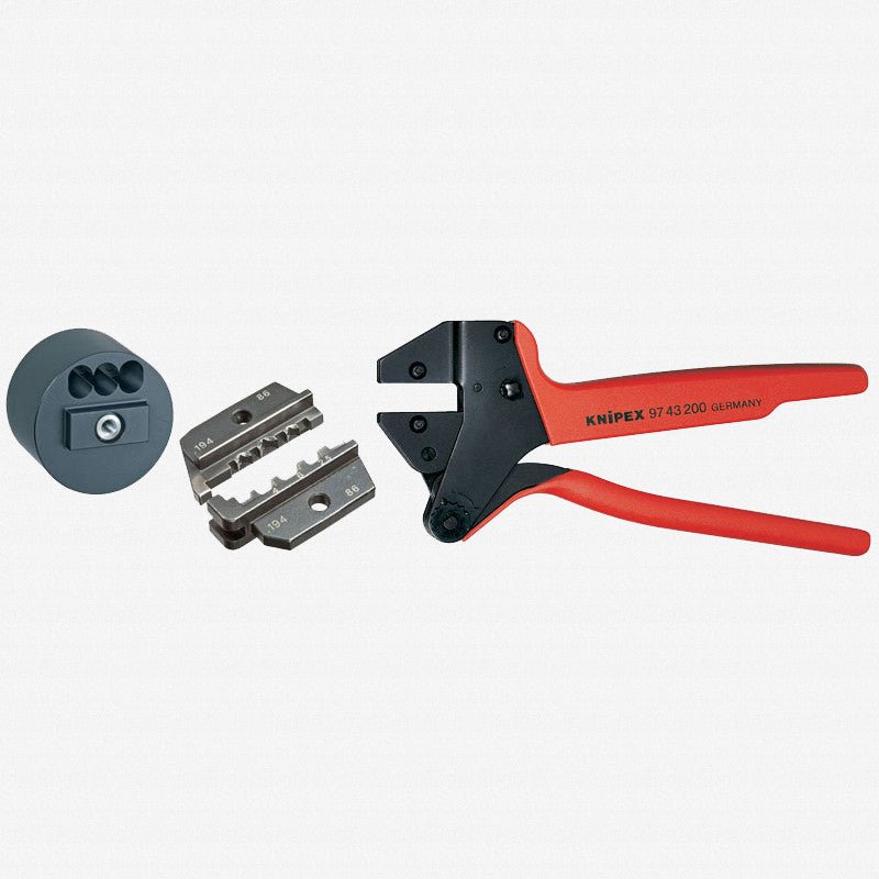 Knipex Crimp System Pliers and Crimping Die - solar cable connectors MC3 (Multi-Contact) w/ Case and Locator - 9K008061US - KC Tool
