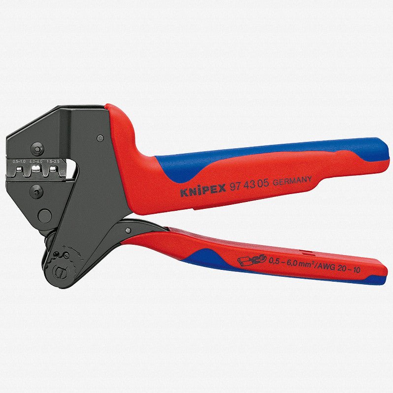 Knipex Crimp System Pliers for exchangeable crimping dies w/ Die for non - insulated open plug - type - 974305 - KC Tool