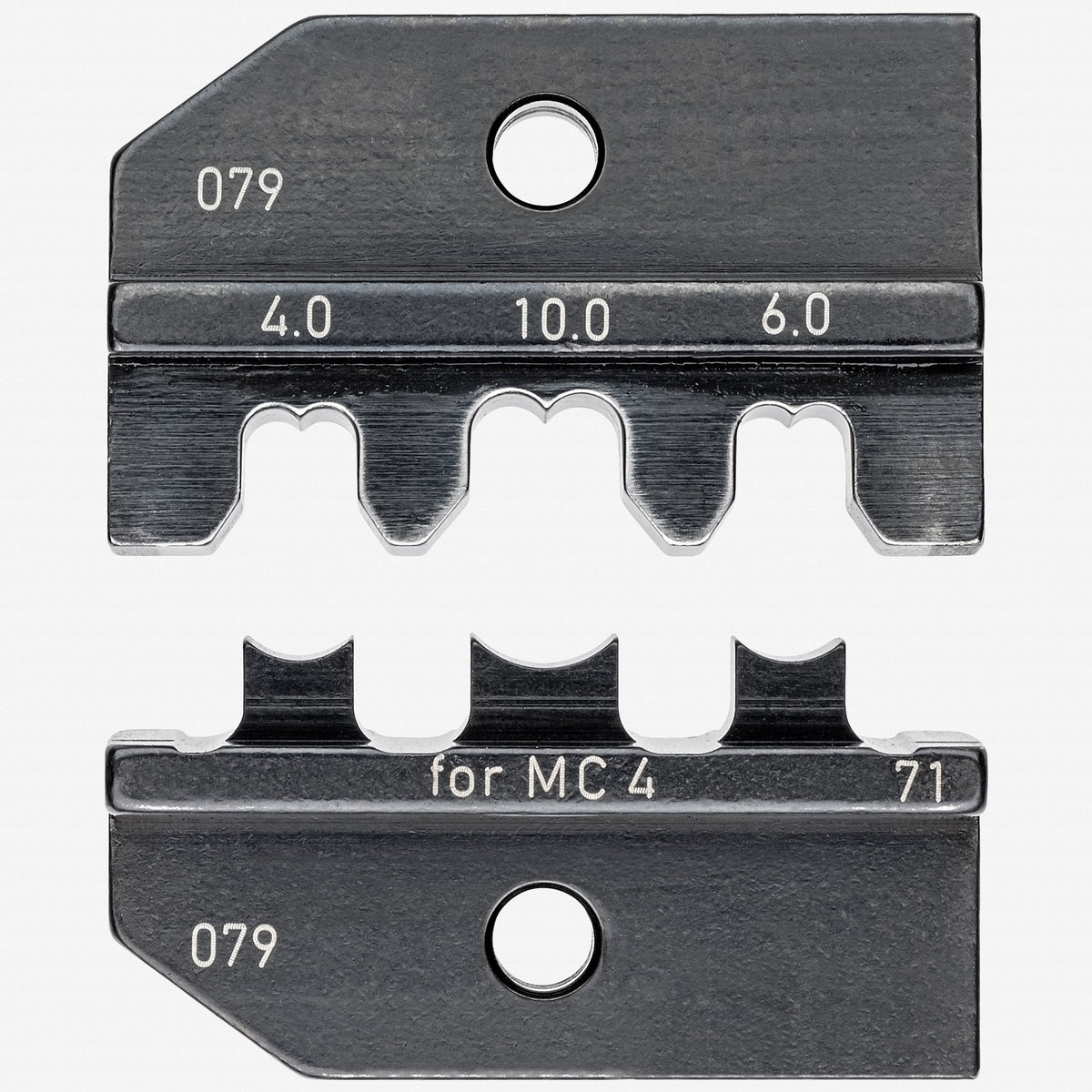 Knipex Crimping Die for MC4® and MC4® Evo 2 for 4, 6 and 10 mm² (12, 10 and 8 AWG) - 974971 - KC Tool