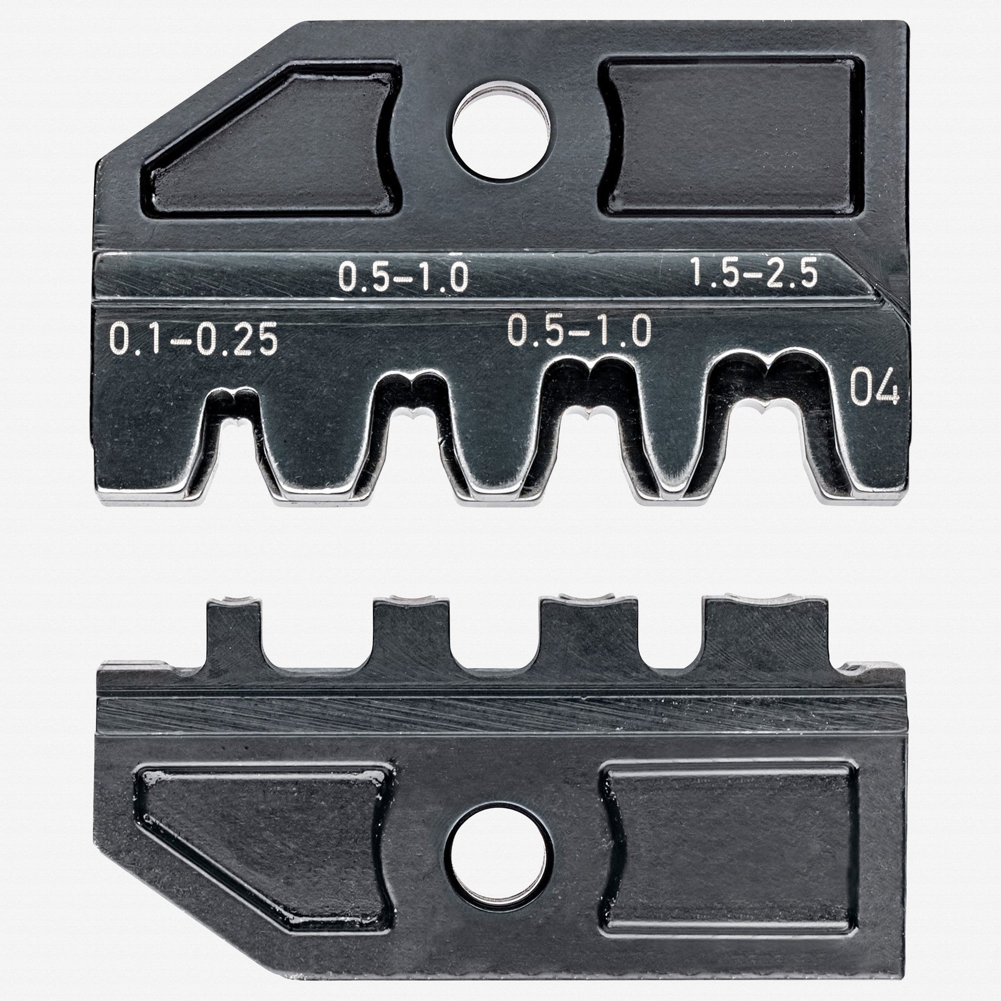 Knipex Crimping Die - Non-insulated Plug Connectors, AWG 27-13 - 974904 - KC Tool