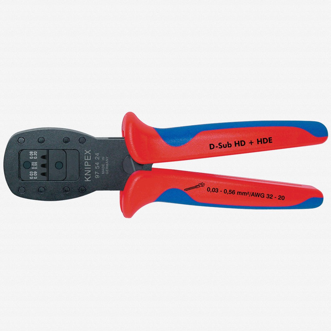 Knipex Crimping Pliers for micro plugs - 975424 - KC Tool