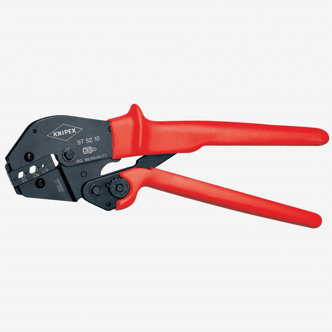 Knipex Crimping Pliers w/ Lever Transmission - Coax - , BNC - and TNC - connectors - 975210 - KC Tool
