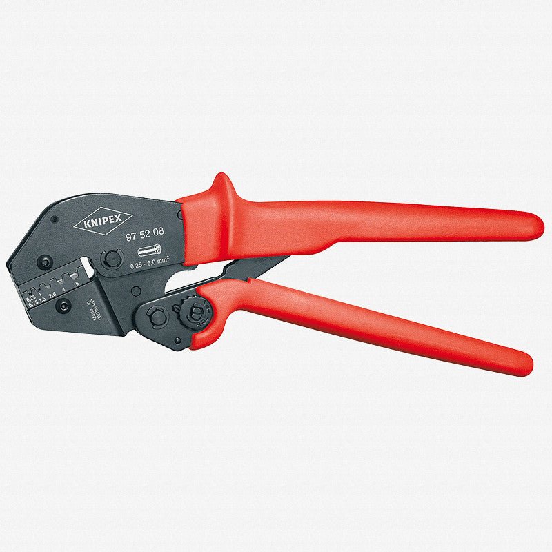 Knipex Crimping Pliers w/ Lever Transmission - End Sleeves (ferrules) AWG 23-10 - 975208 - KC Tool