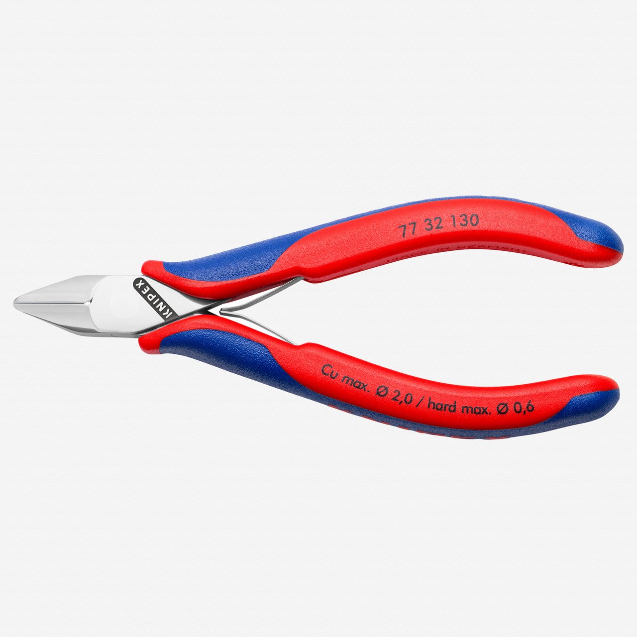 Knipex Electronics Diagonal Cutters with Pointed Head and Small Bevel, 5 1/4" - 7732130 - KC Tool