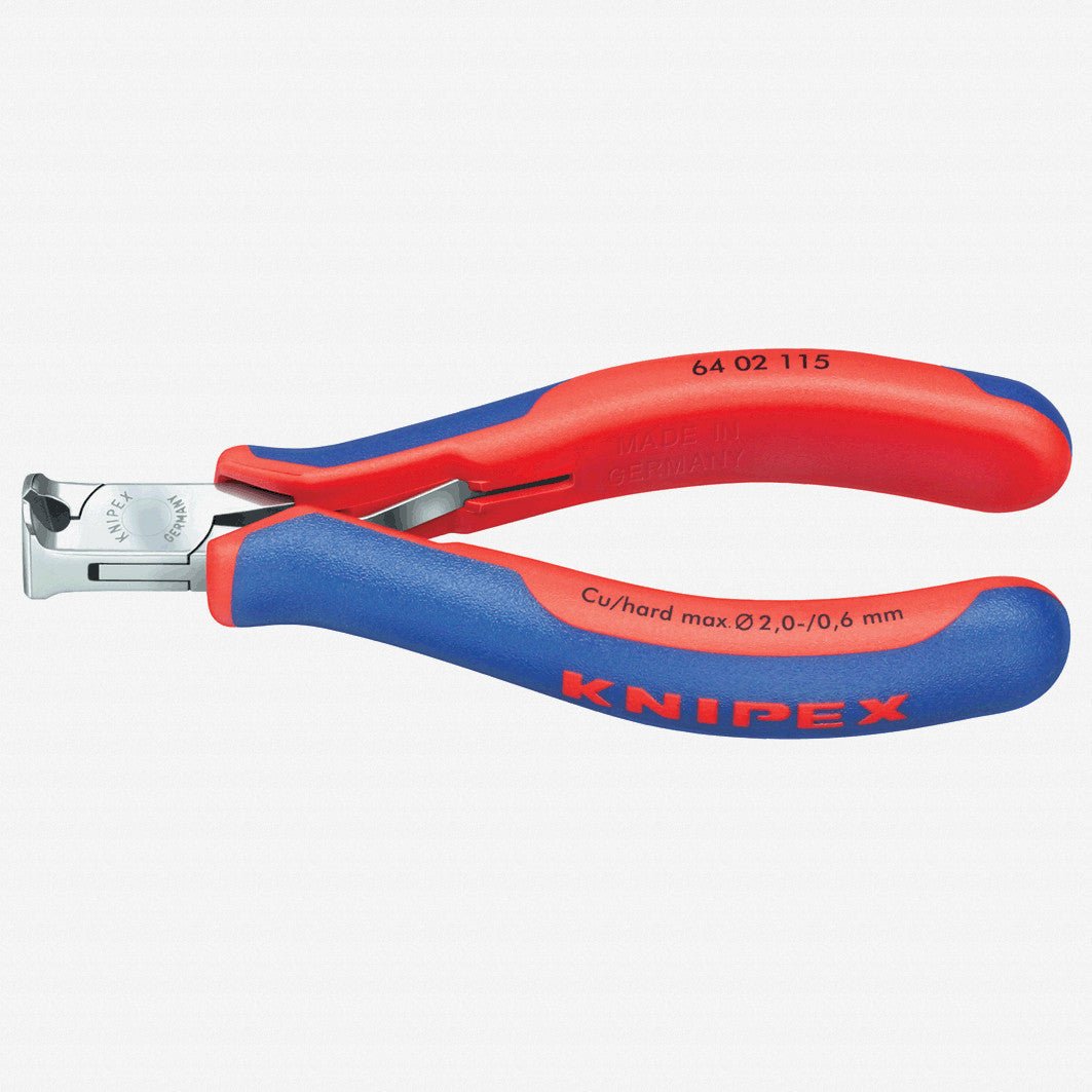 Knipex Electronics End Cutting Nippers w/ Bevel - MultiGrip - 6402115 - KC Tool