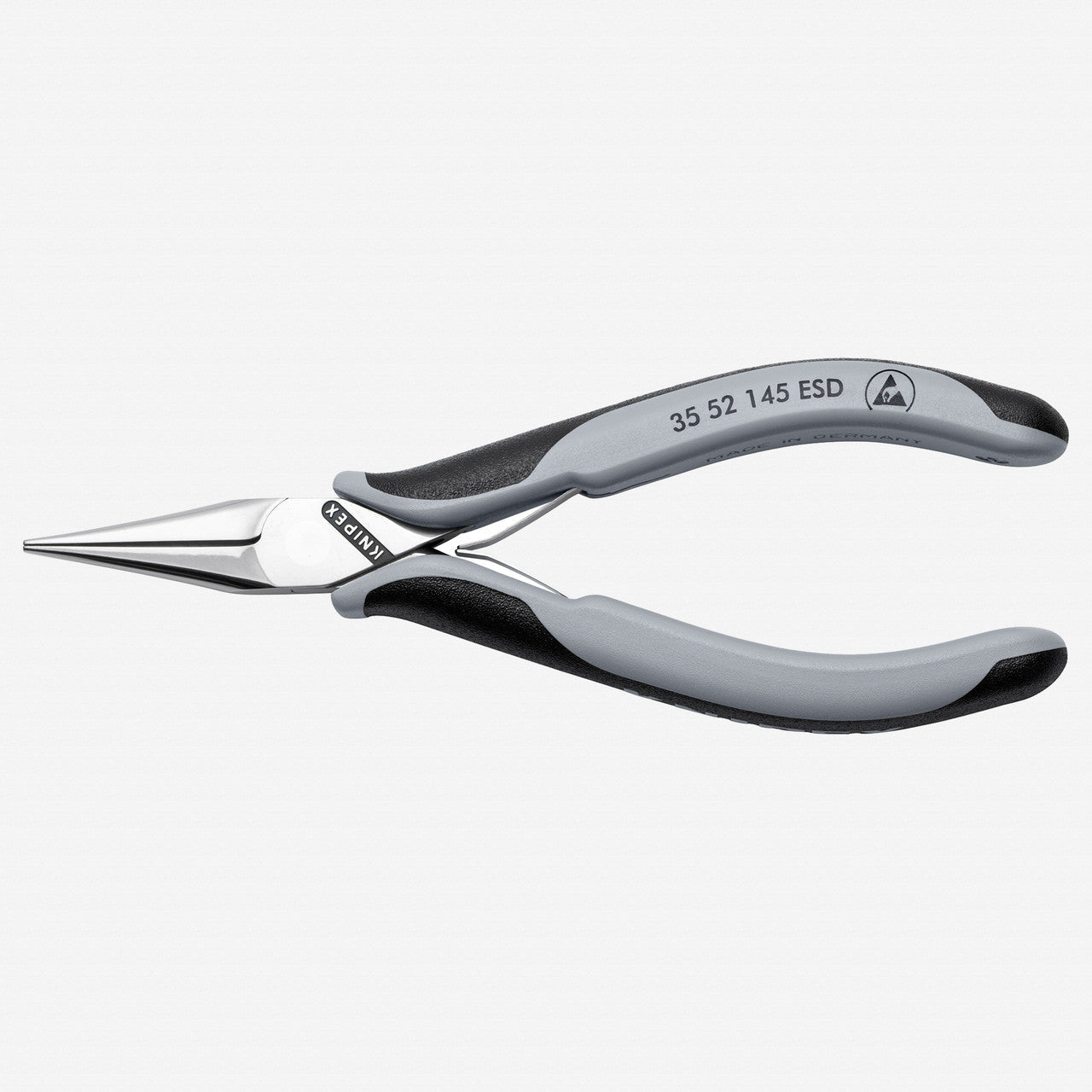 Knipex ESD Electronics Pliers, Flat Tips, 5 3/4" - 3552145ESD - KC Tool