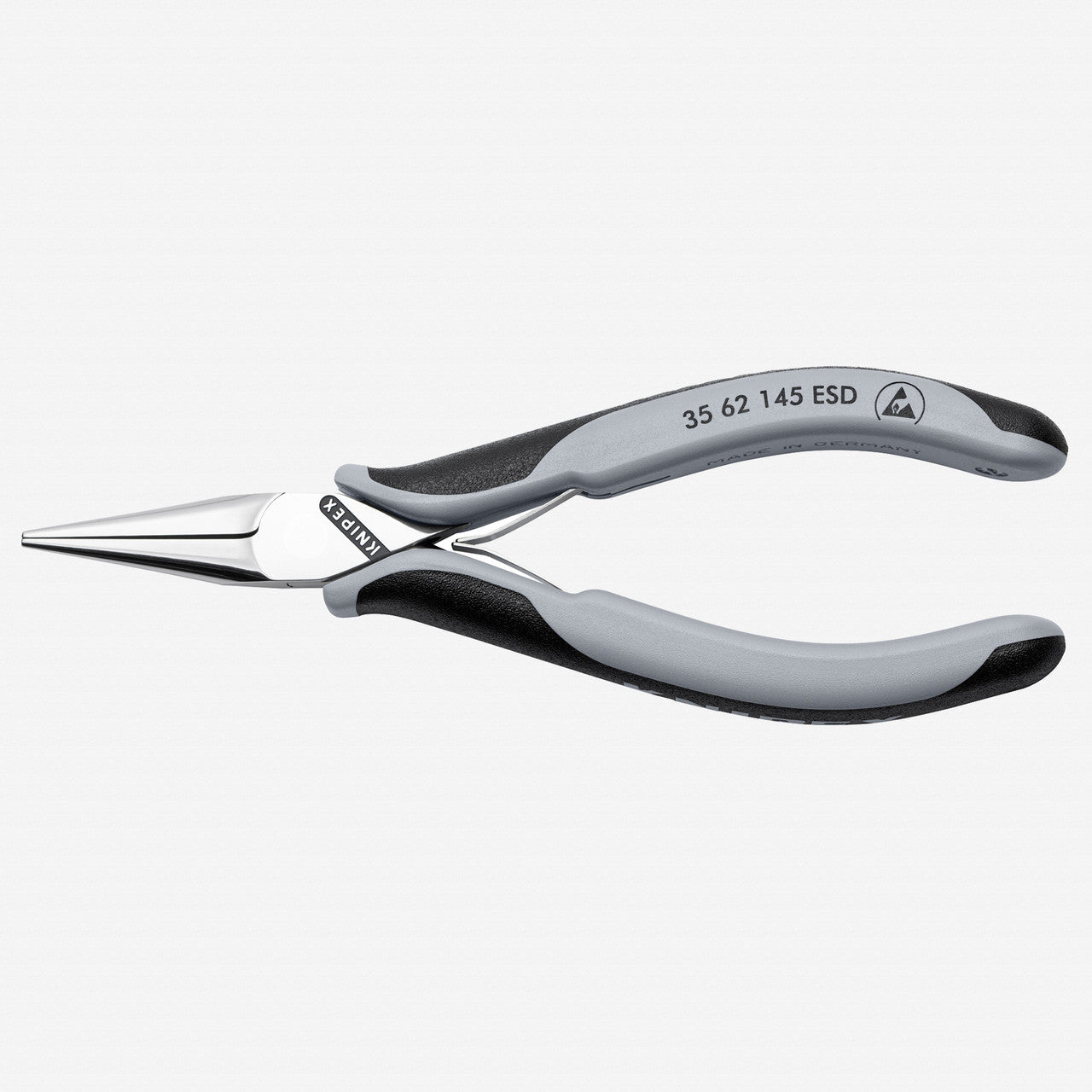 Knipex ESD Electronics Pliers, Half Round Tips, 5 3/4" - 3562145ESD - KC Tool