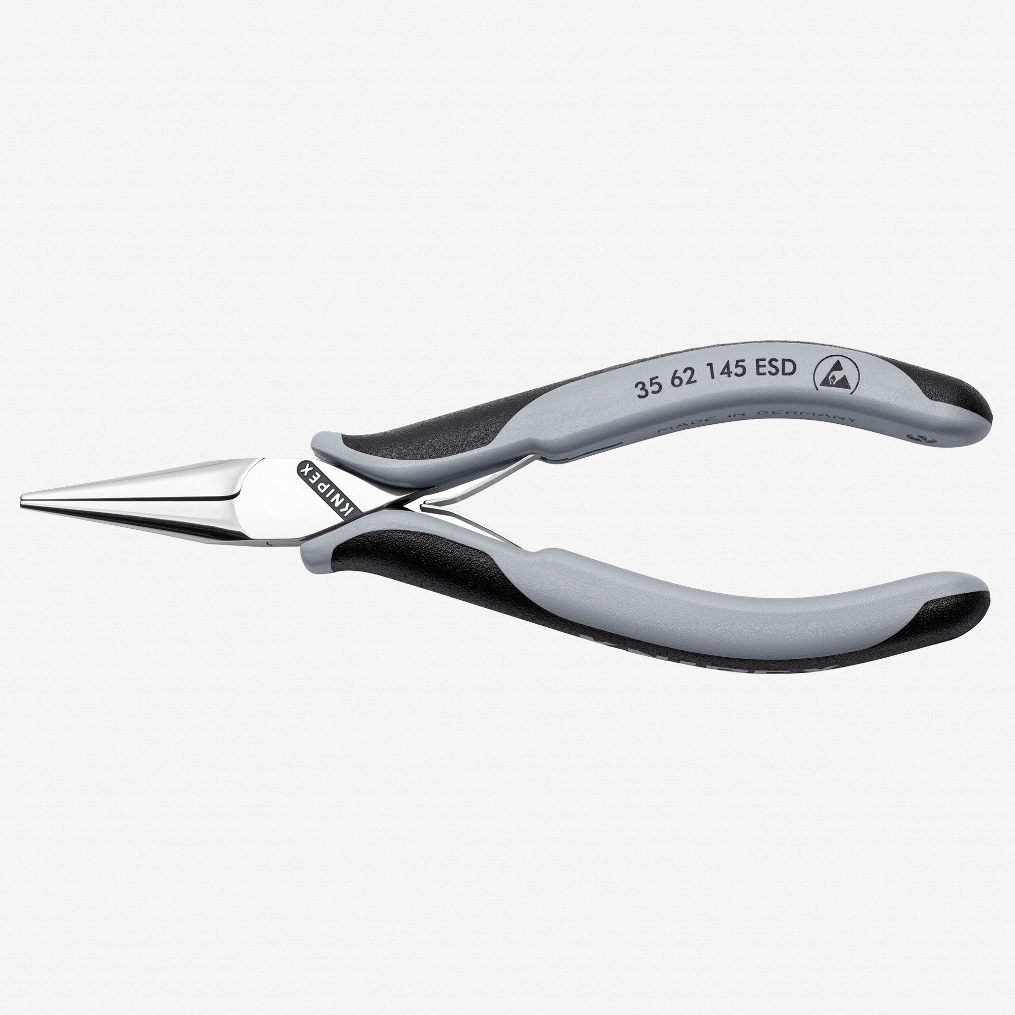 Knipex ESD Electronics Pliers, Half Round Tips, 5 3/4" - 3562145ESD - KC Tool