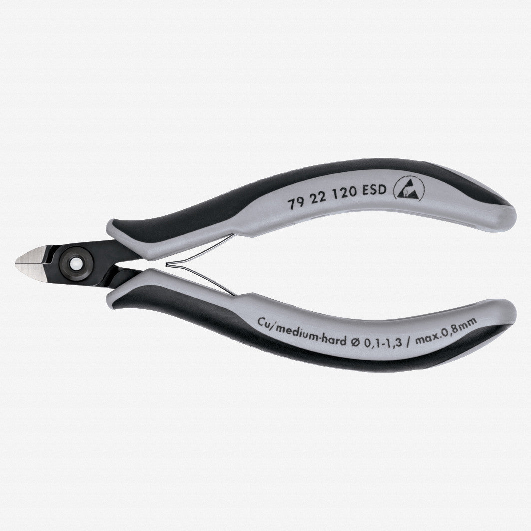 Knipex ESD Precision Electronics Diagonal Cutters Mini - Head - MultiGrip - 7922120ESD - KC Tool