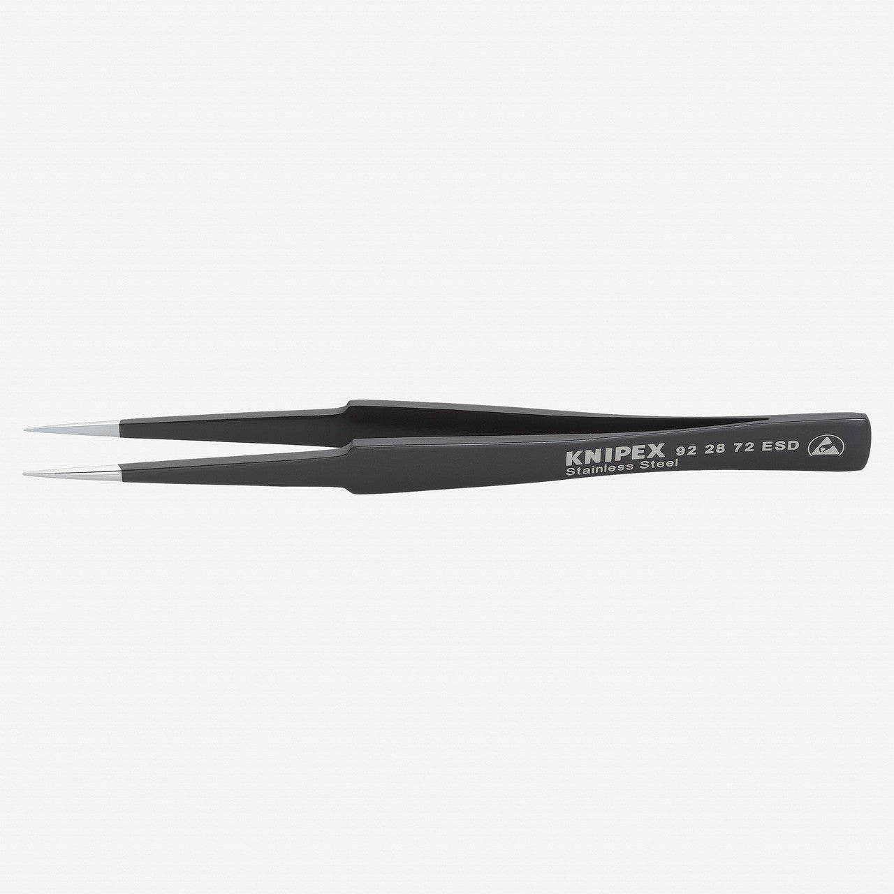 Knipex ESD Precision Tweezers needle - point American shape, straight pattern - 922872ESD - KC Tool