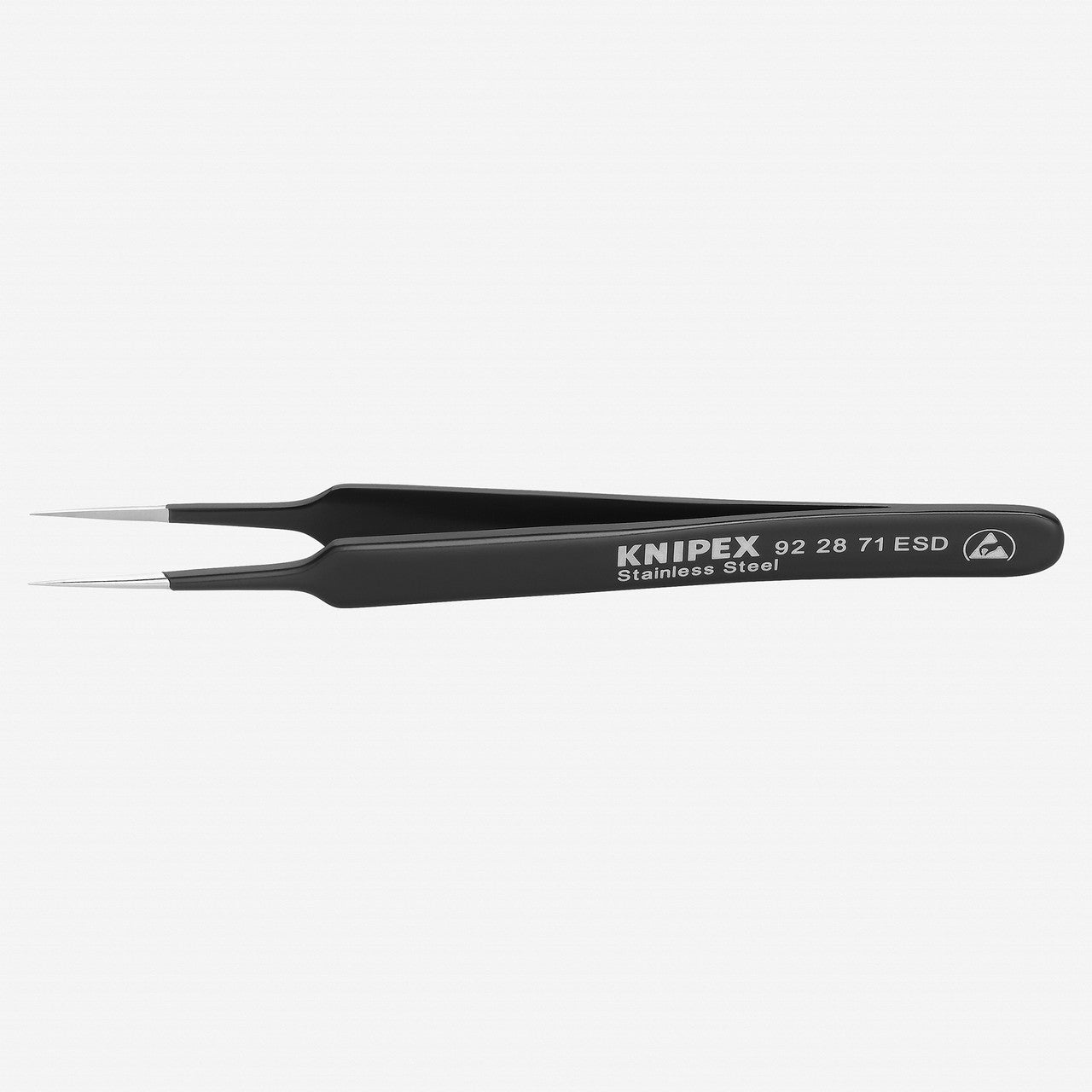 Knipex ESD Precision Tweezers needle - point shape, straight pattern - 922871ESD - KC Tool