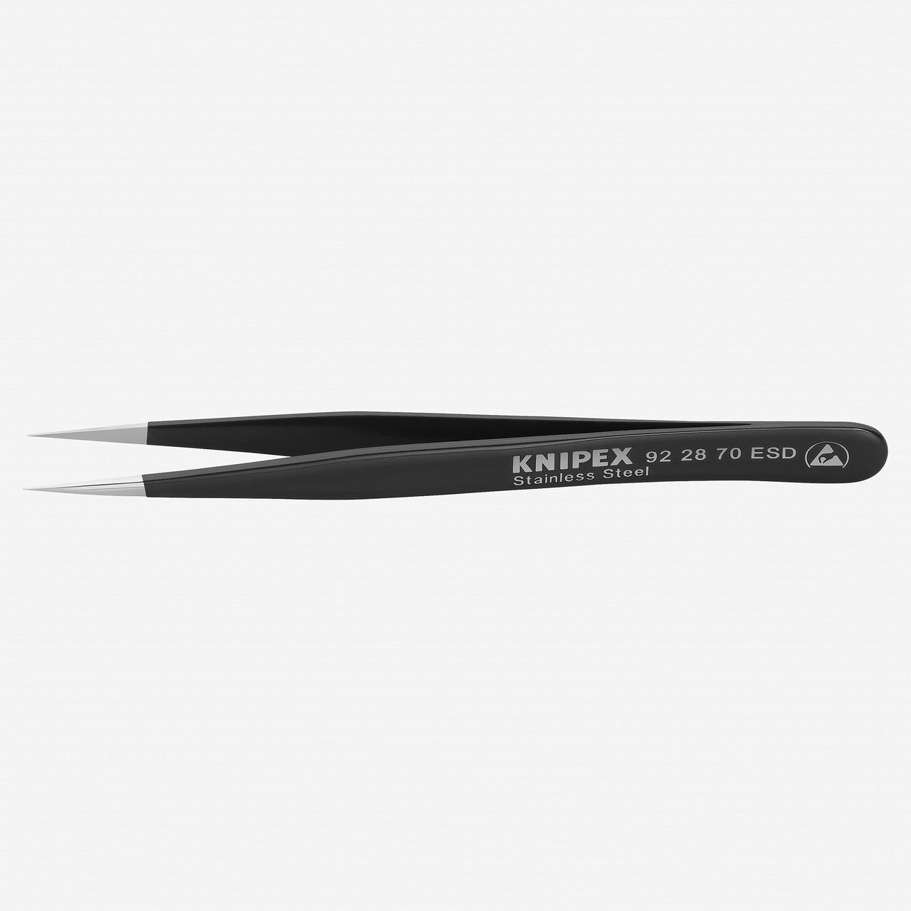 Knipex ESD Precision Tweezers straight fine tip - 922870ESD - KC Tool