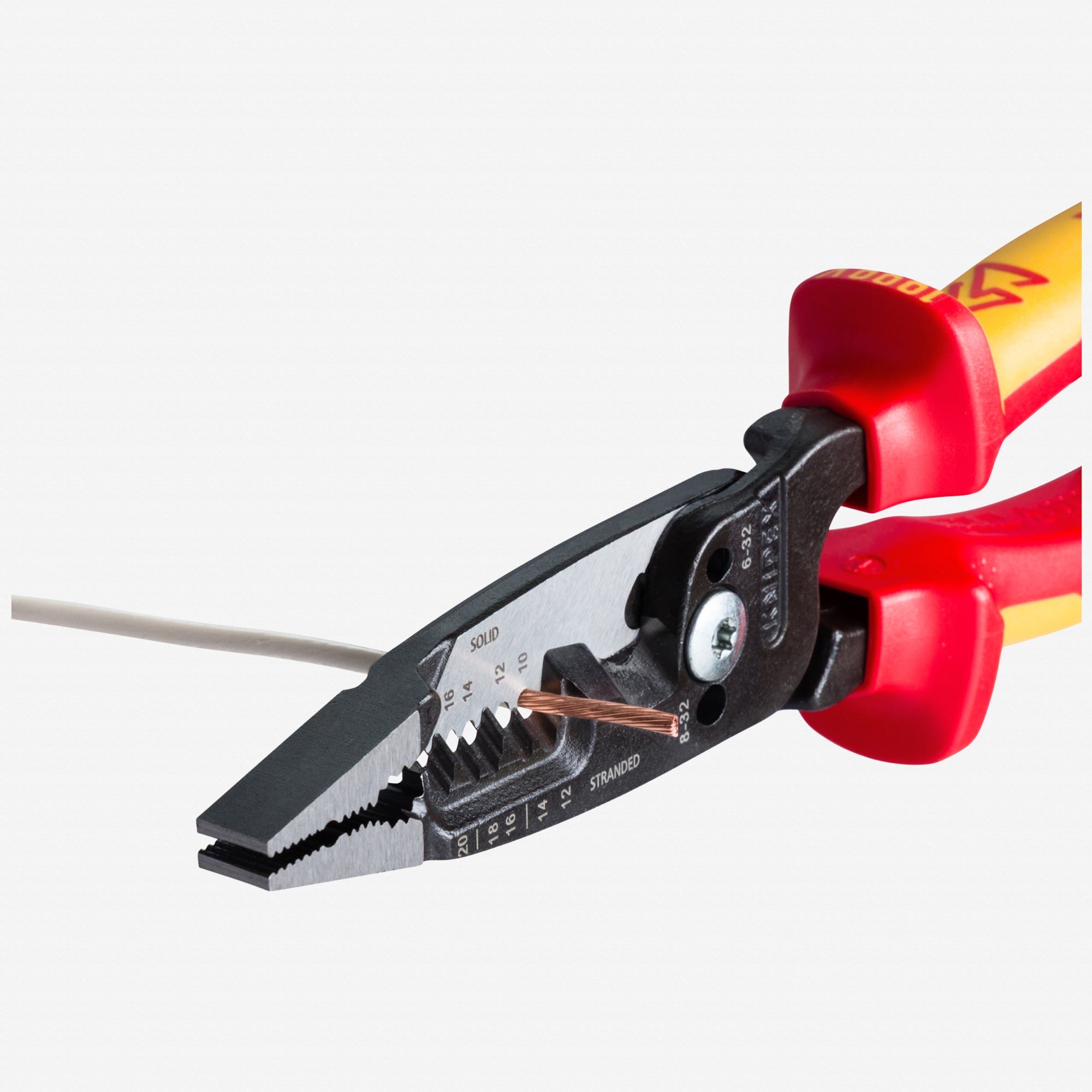 Knipex Forged Wire Strippers, 8" - Insulated - 13788 - KC Tool