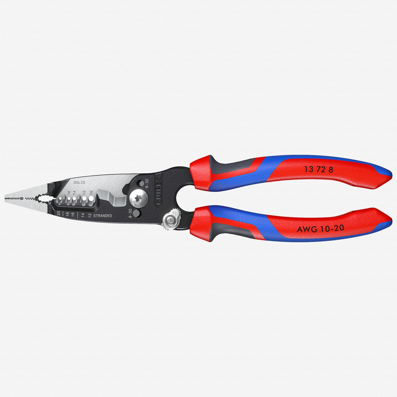 Knipex Forged Wire Strippers, 8" - MultiGrip - 13728 - KC Tool