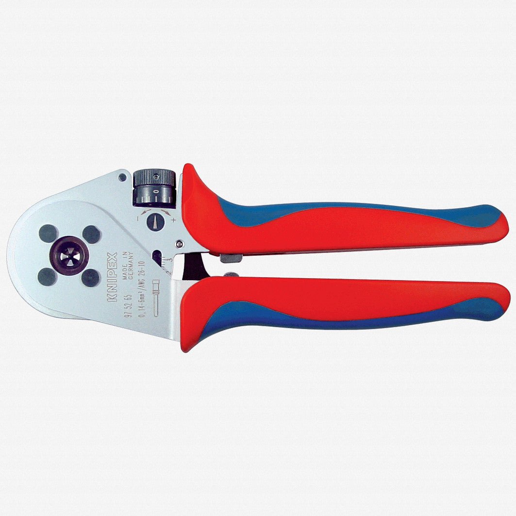 Knipex Four - Mandrel Crimping Pliers w/ Locator - specific turned contacts (fine adjustment) - 975265 - KC Tool