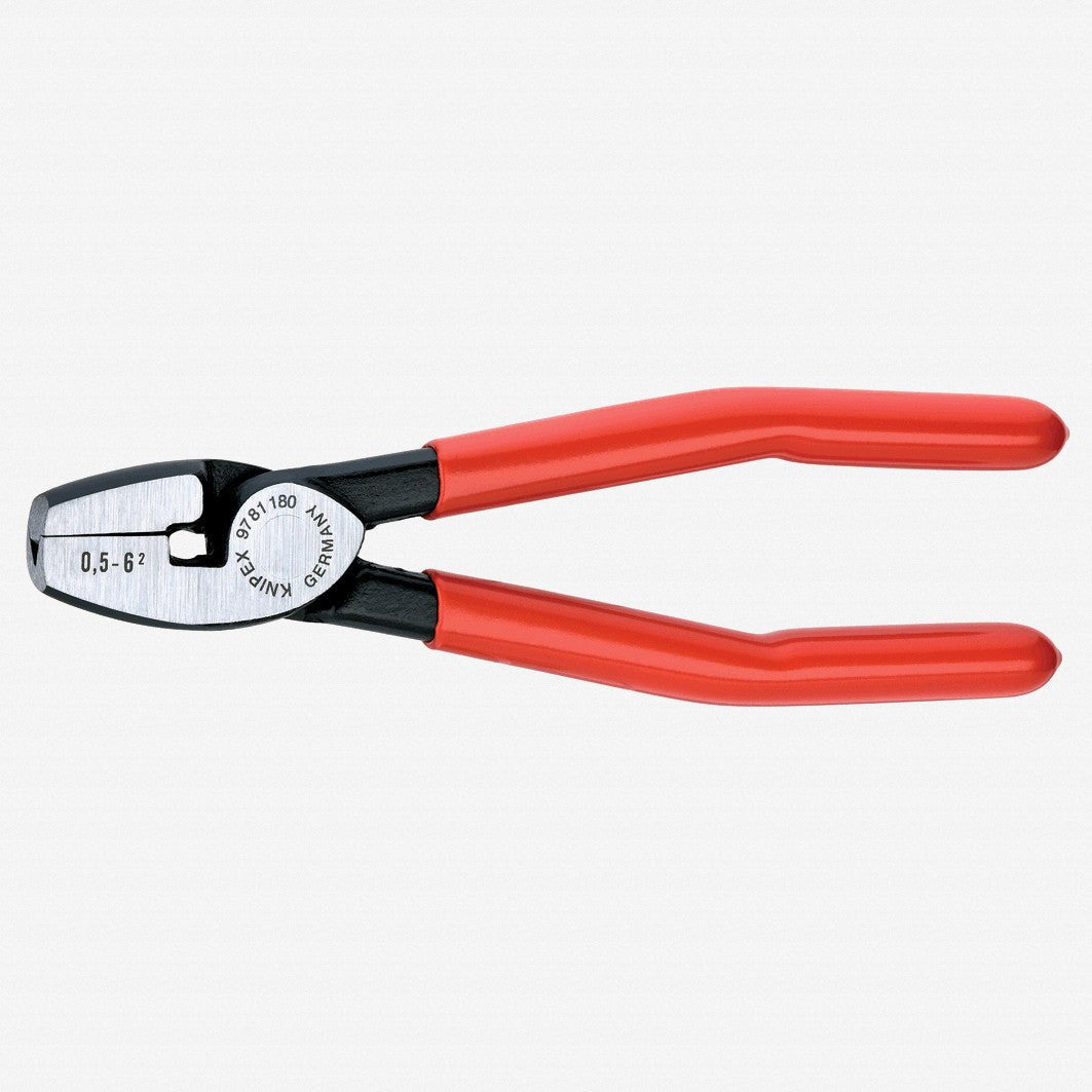 Knipex Front Loading Crimping Pliers for End Sleeves (Ferrules) - 9781180 - KC Tool