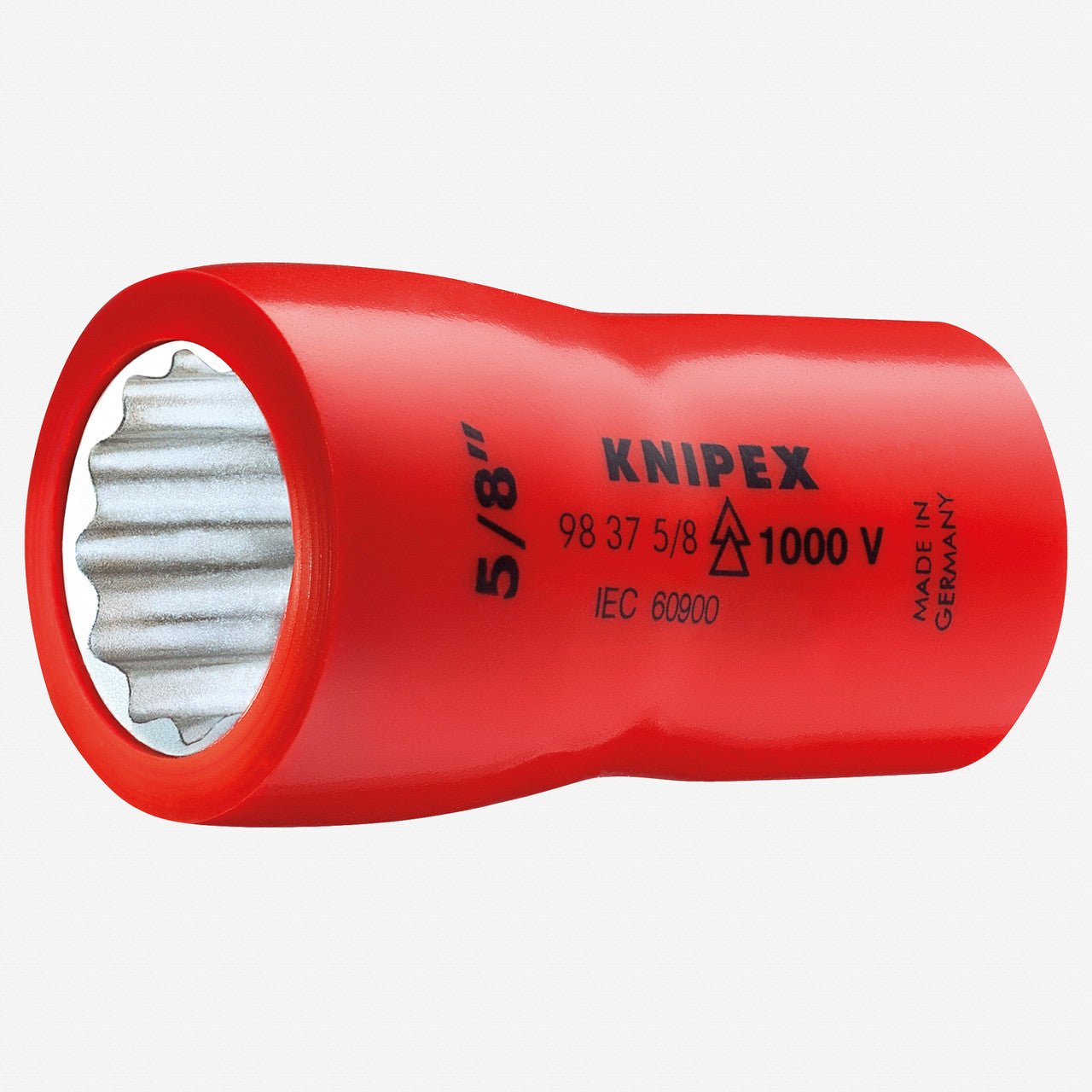 Knipex Insulated 1/2" Socket, 1/2" Drive, 12 Point - 98471/2 - KC Tool
