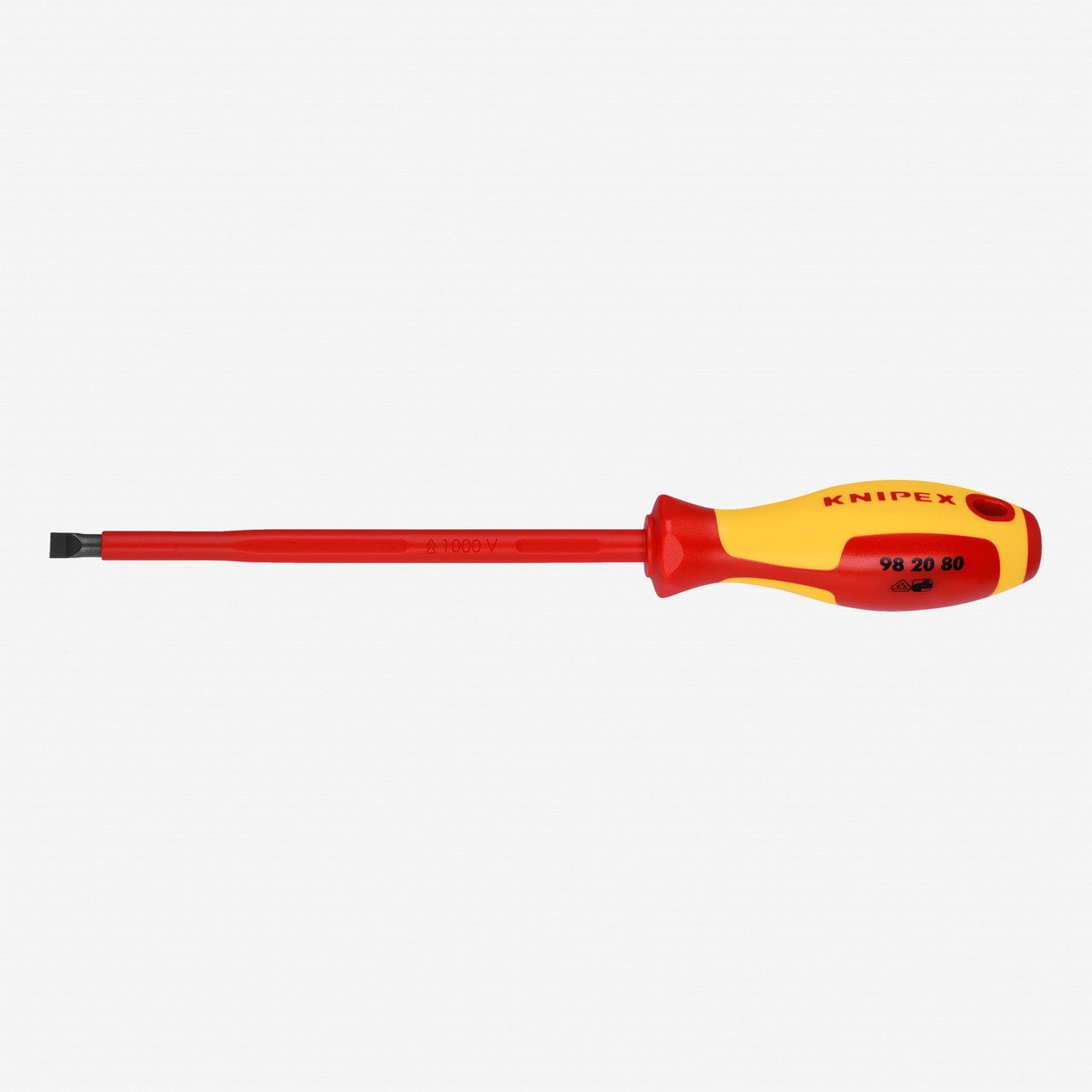 Knipex Insulated 8.0mm Slotted Screwdriver - 982080 - KC Tool