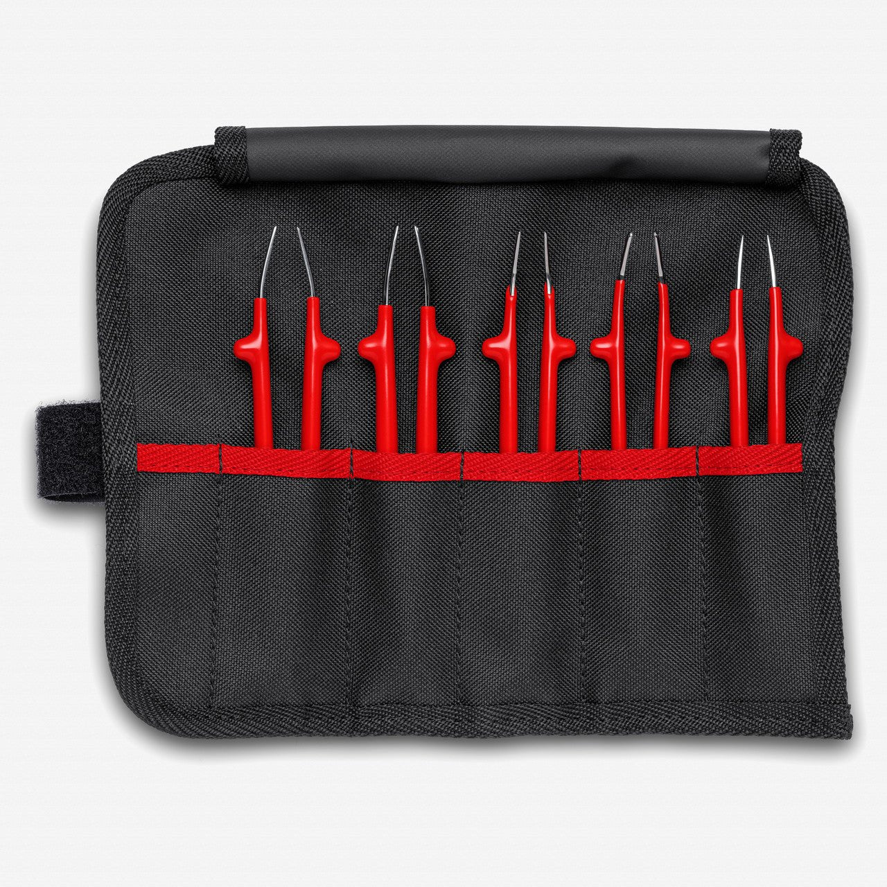 Knipex Insulated Stainless Steel Tweezers Set in Tool Roll, 5 Pieces - 920004 - KC Tool
