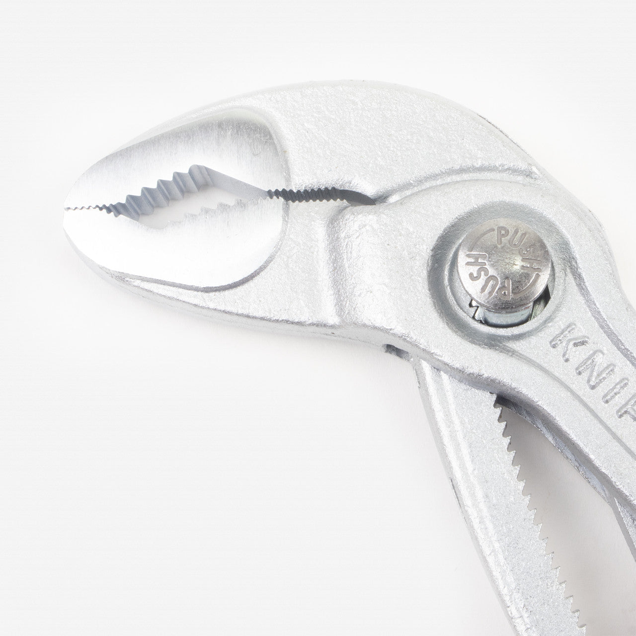 Knipex Insulated VDE Cobra QuickSet Pliers with Chrome Finish, 10" - Tethered Attachment - 8726250T - KC Tool