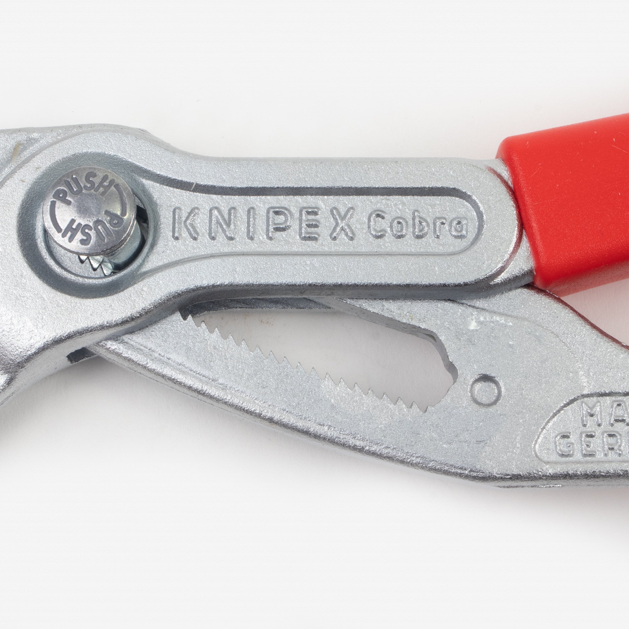 Knipex Insulated VDE Cobra QuickSet Pliers with Chrome Finish, 10" - Tethered Attachment - 8726250T - KC Tool