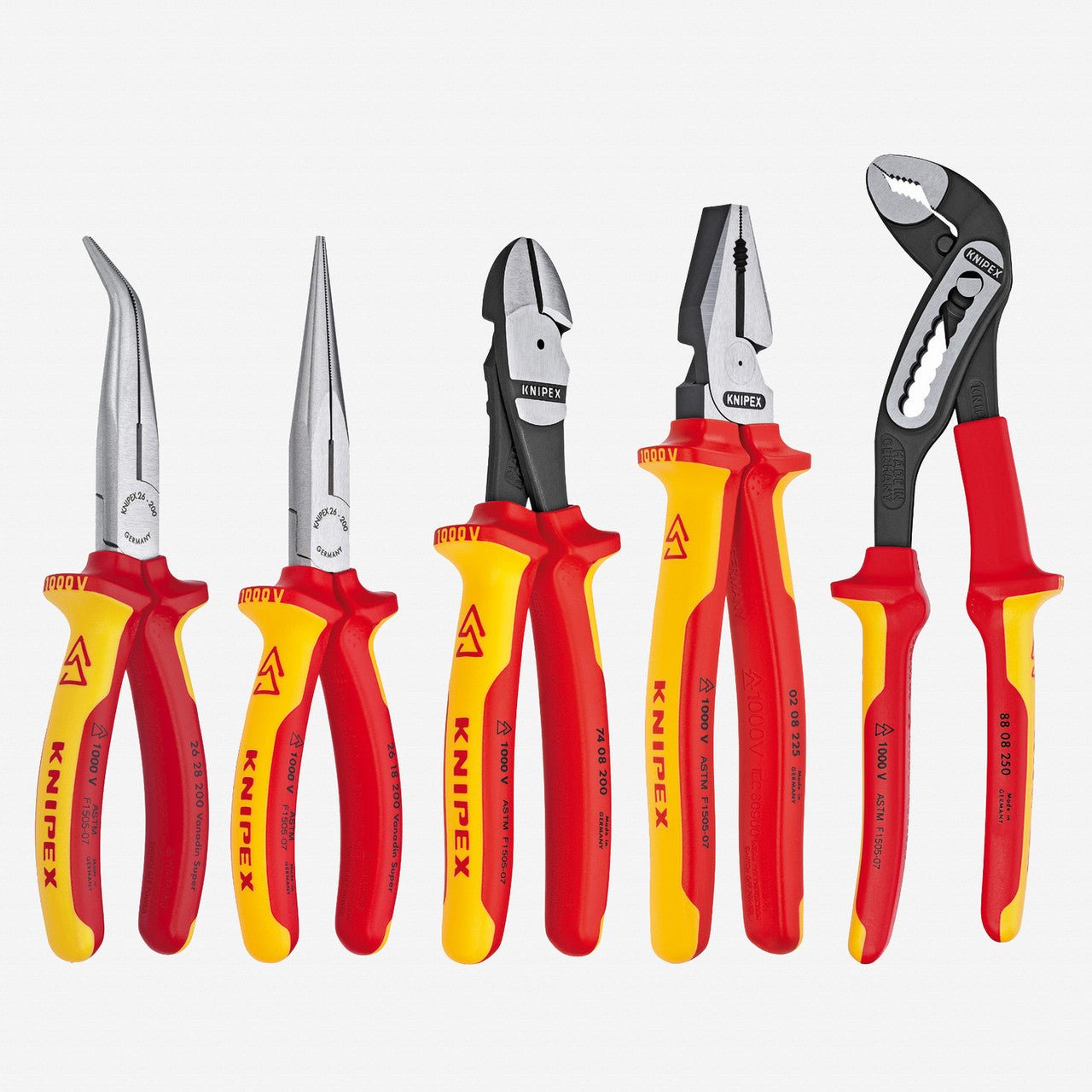 Knipex Insulated VDE Pliers Set, 5 Pieces - 9K0080142US - KC Tool