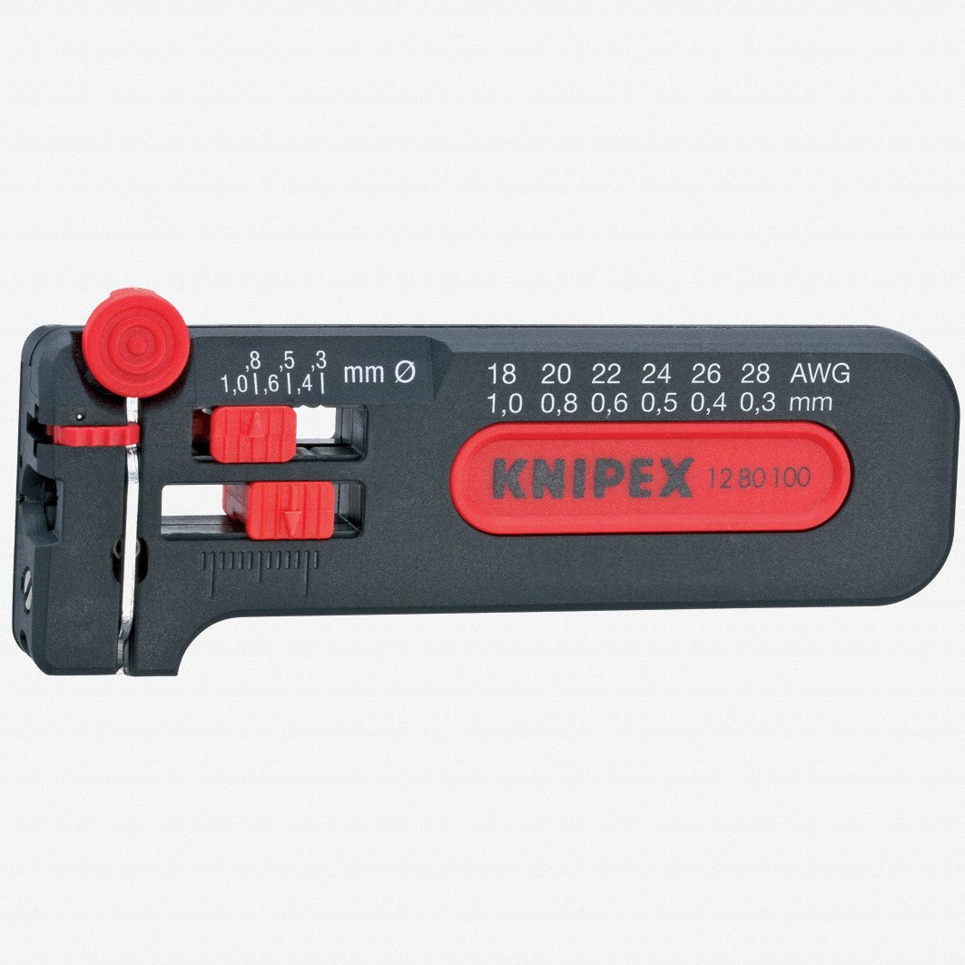 Knipex Mini Stripping Tool 28 - 18 AWG - 1280100 - KC Tool