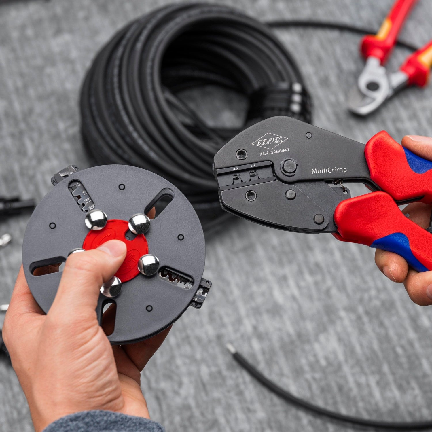 Knipex MultiCrimp® PV Solar Cable Crimping Pliers Set - 973303 - KC Tool