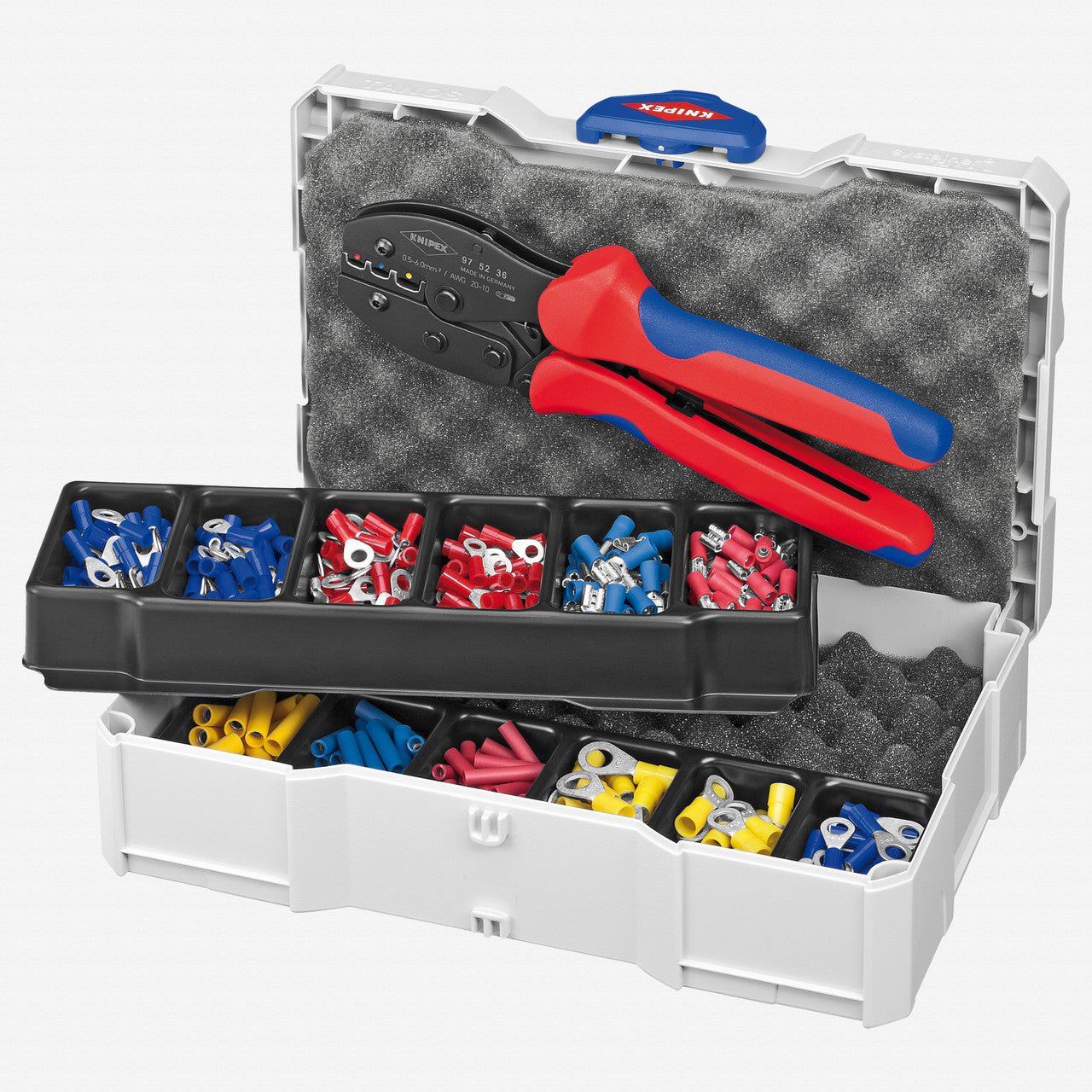 Knipex PreciForce Insulated Crimp Assortment Set, 287 Pieces - 979021 - KC Tool