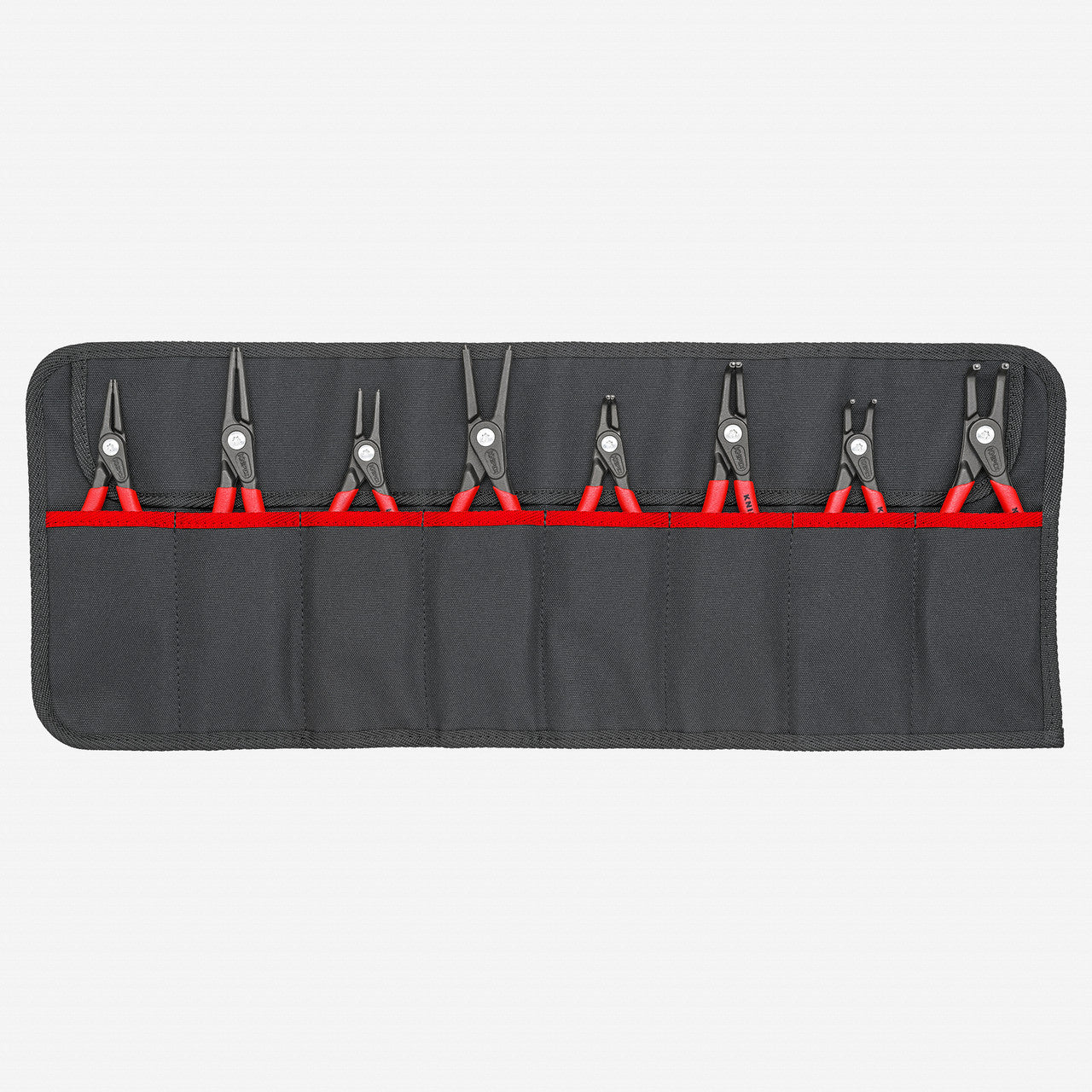 Knipex Precision Circlip Pliers Set in Tool Roll, 8 Pieces - K001958V02 - KC Tool