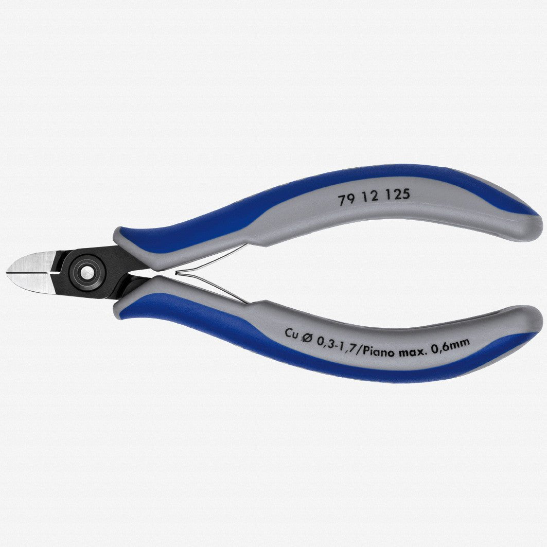 Knipex Precision Electronics Diagonal Cutters for hard wire and piano wire - MultiGrip - 7912125 - KC Tool