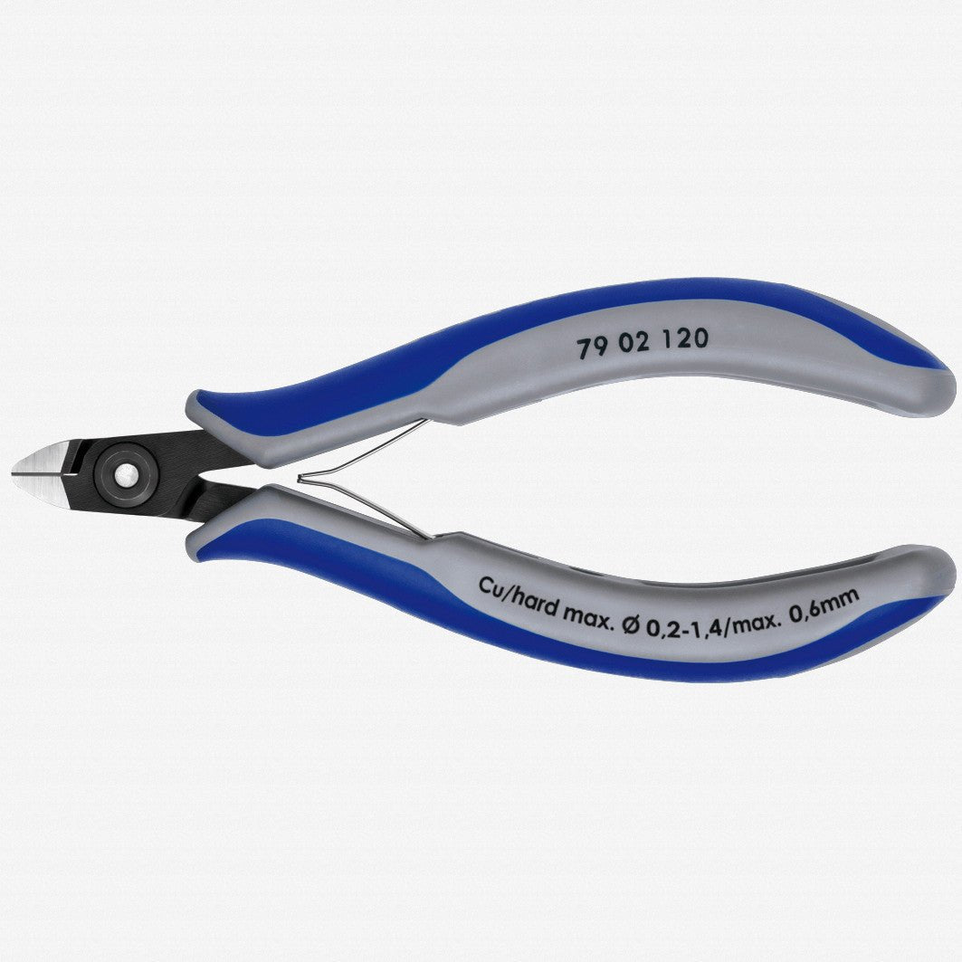 Knipex Precision Electronics Diagonal Cutters Mini - Head w/ Very Small Bevel - MultiGrip - 7902120 - KC Tool