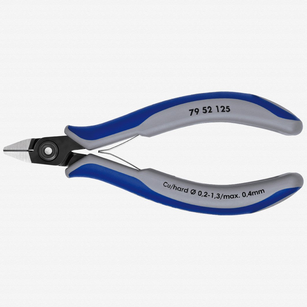 Knipex Precision Electronics Diagonal Cutters Pointed Head w/ Very Small Bevel and Lead Catcher - MultiGrip - 7952125 - KC Tool