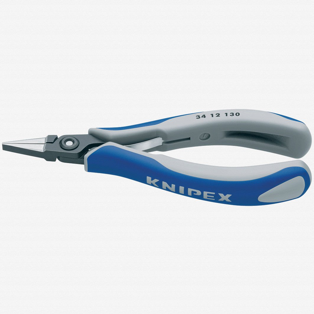 Knipex Precision Electronics Gripping Pliers (flat, wide jaws) - 3412130 - KC Tool