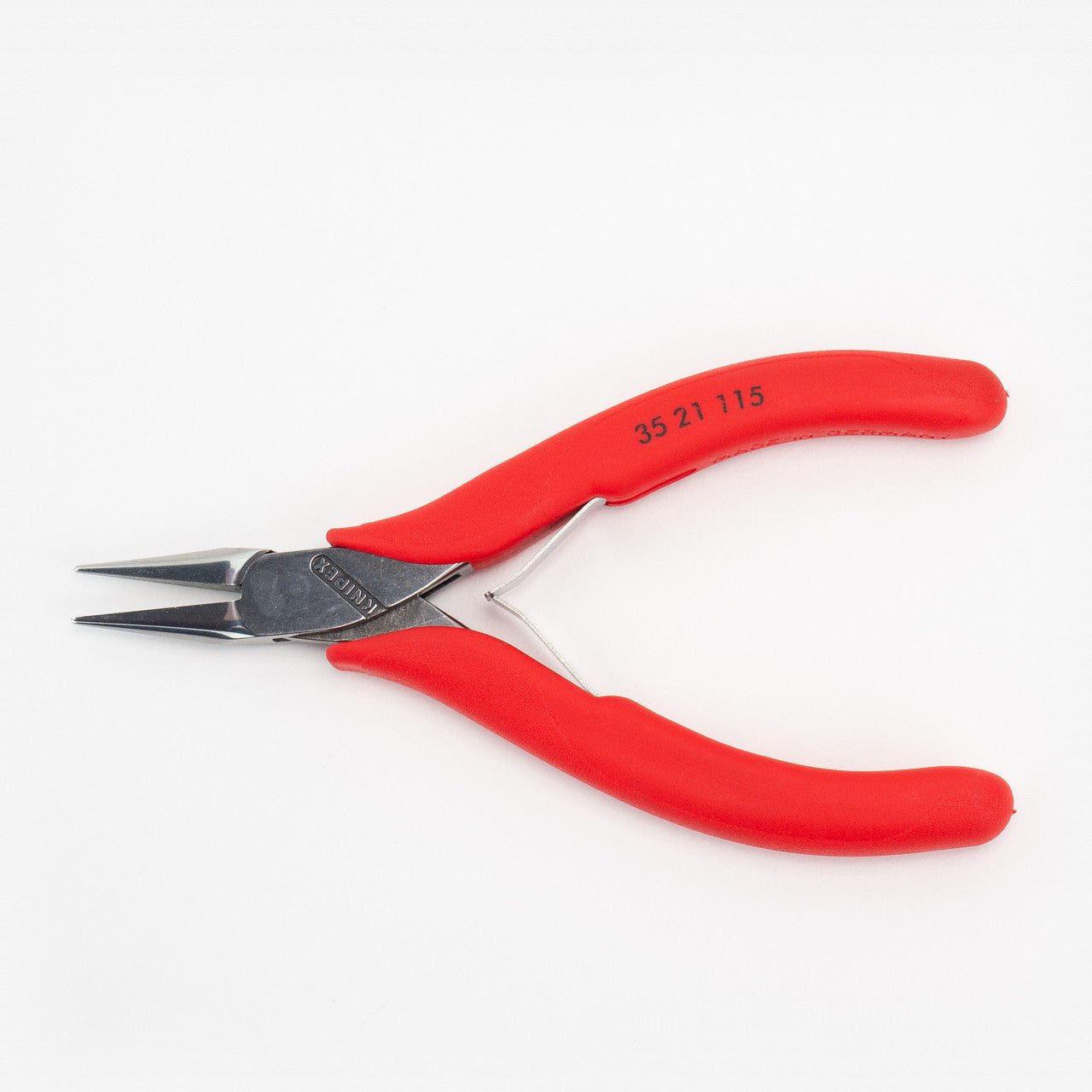 Knipex Precision Electronics Pliers (half-round jaws) - Plastic Grip - 3521115 - KC Tool