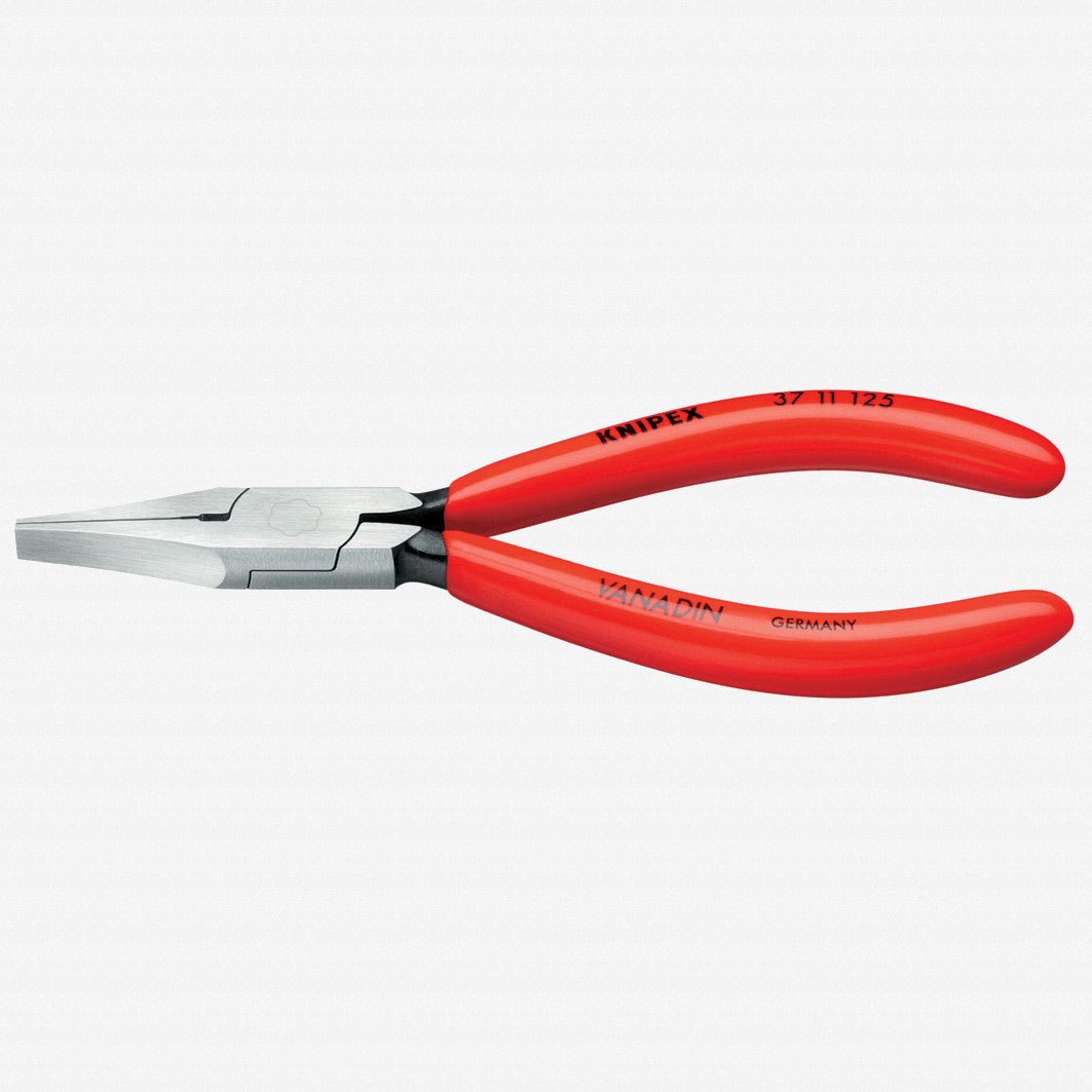 Knipex Precision Mechanic's Gripping Pliers (flat jaws) - Plastic Grip - 3711125 - KC Tool