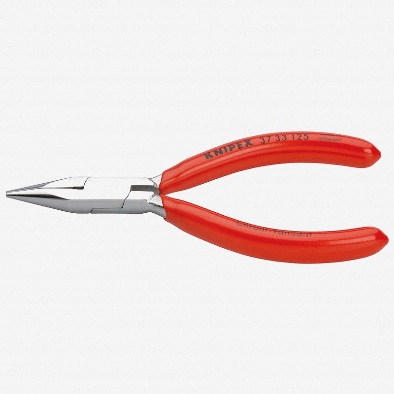 Knipex Precision Mechanic's Gripping Pliers (half-round jaws) - Chrome w/ Plastic Grip - 3733125 - KC Tool