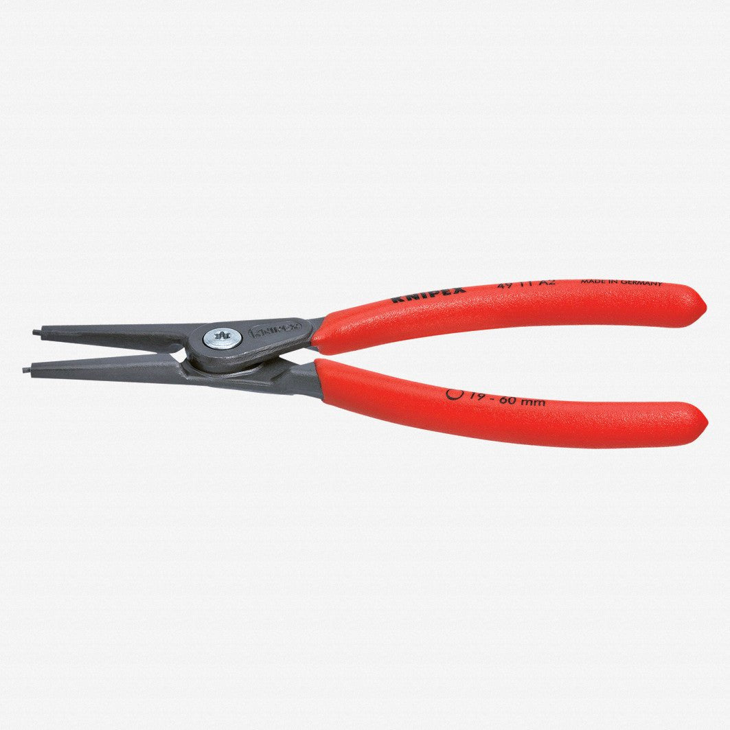 Knipex Precision Straight Tip External Circlip Pliers for 3 - 10 mm shafts - 4911A0 - KC Tool