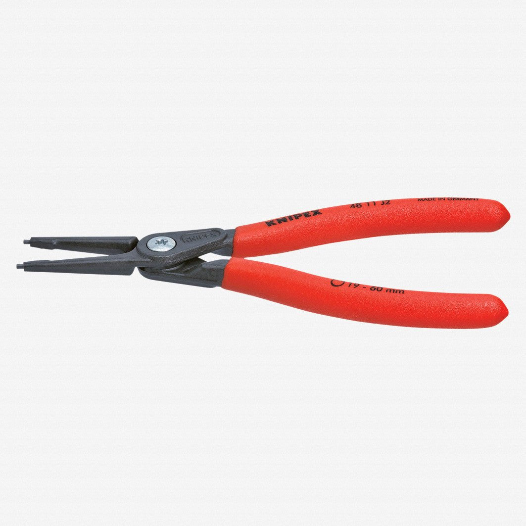 Knipex Precision Straight Tip Internal Circlip Pliers 12 - 25 mm dia - Plastic Grip - 4811J1 - KC Tool