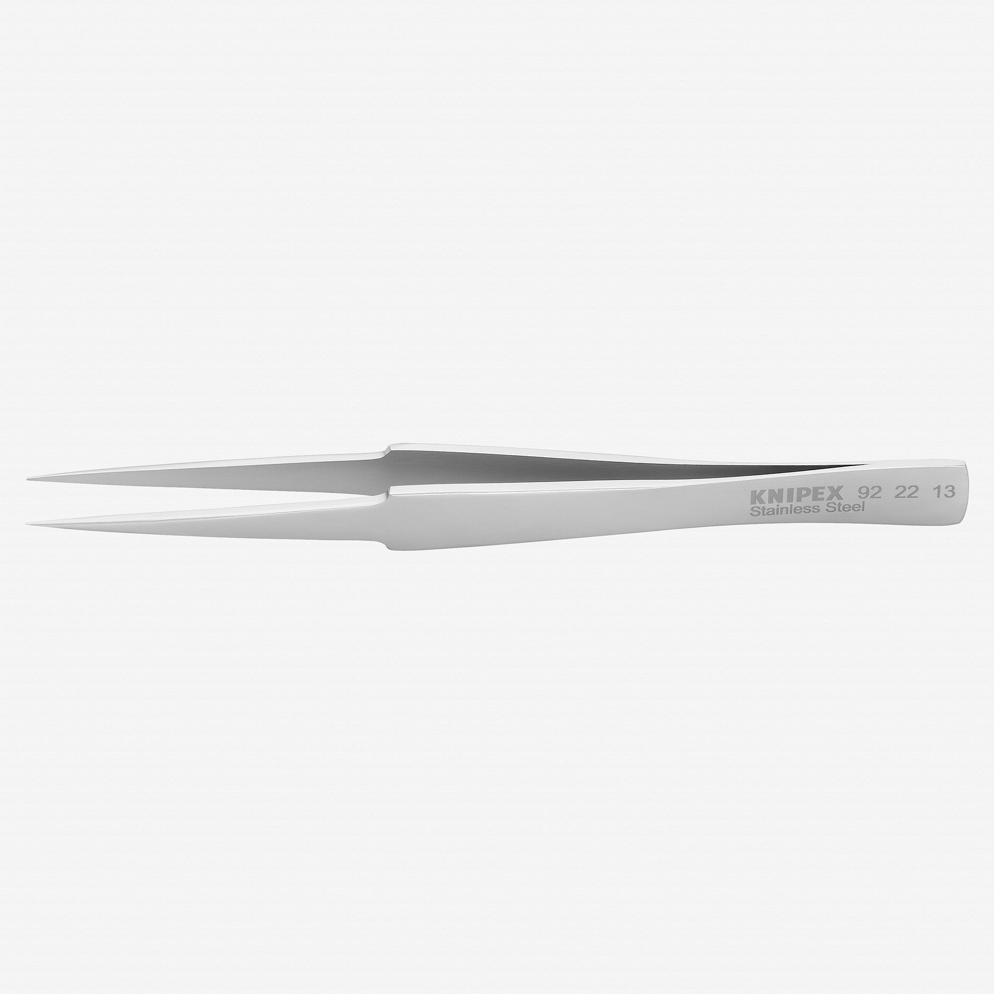 Knipex Precision Tweezers needle-point American shape, straight pattern - 922213 - KC Tool