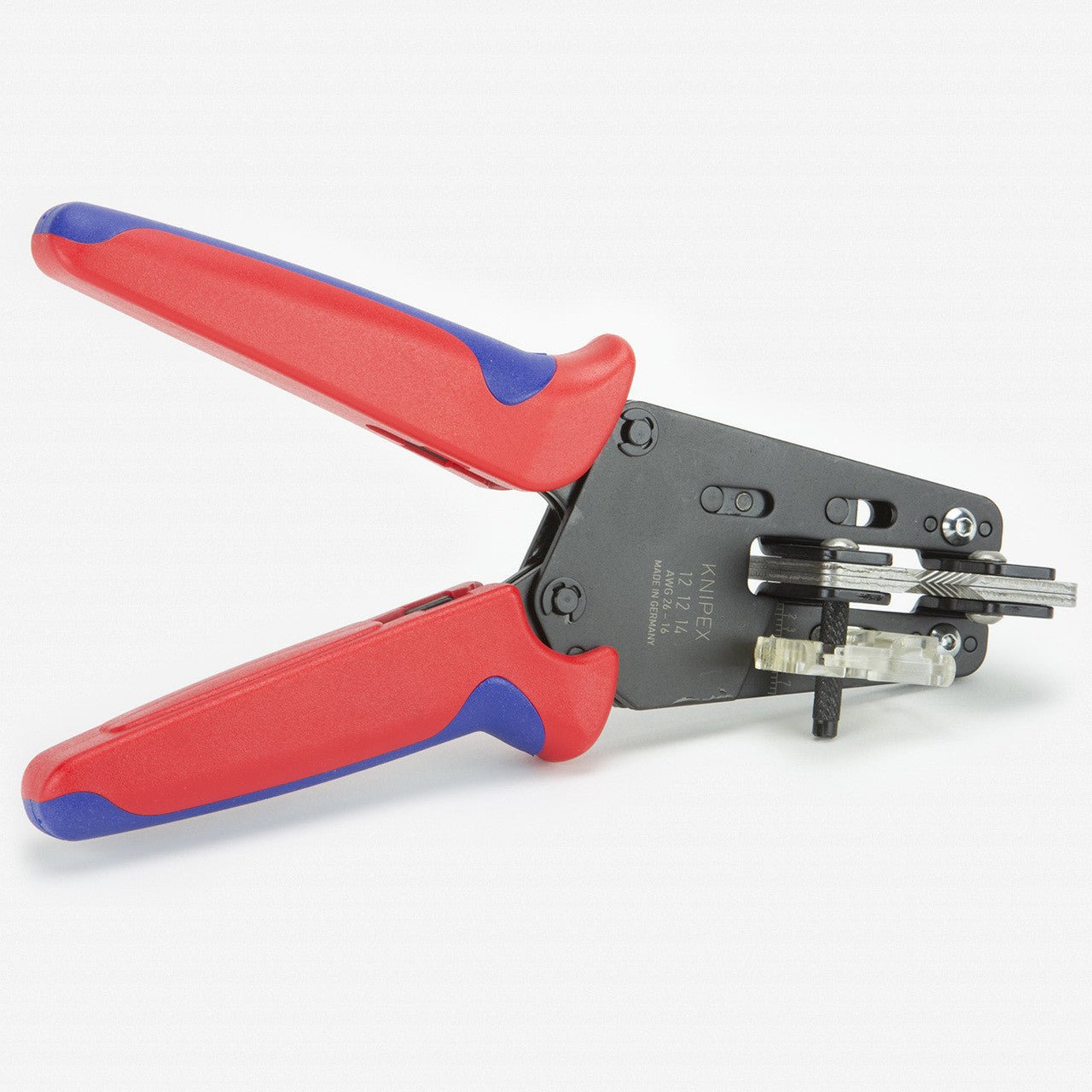 Knipex Precision Wire Insulation Strippers with adapted blade - AWG 26 - 16 - 121214 - KC Tool