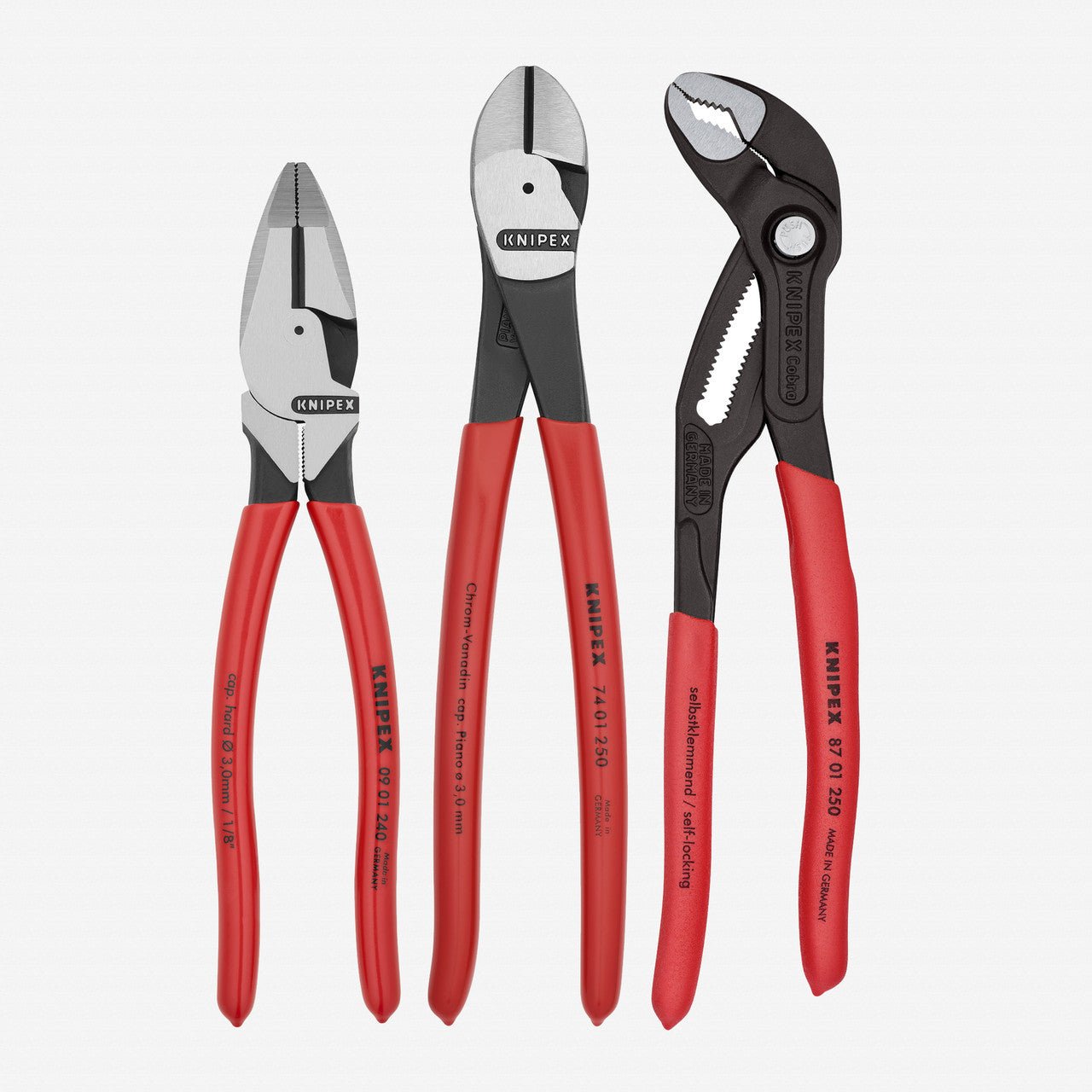 Knipex Pro Pliers Set, 3 Pieces - 9K0080157US - KC Tool