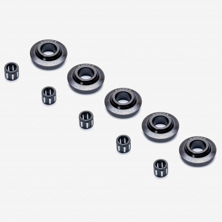 Knipex Replacement Cutting Wheels + Needle Bearings for TubiX Pipe Cutter, 5 Pack - 903902V03 - KC Tool