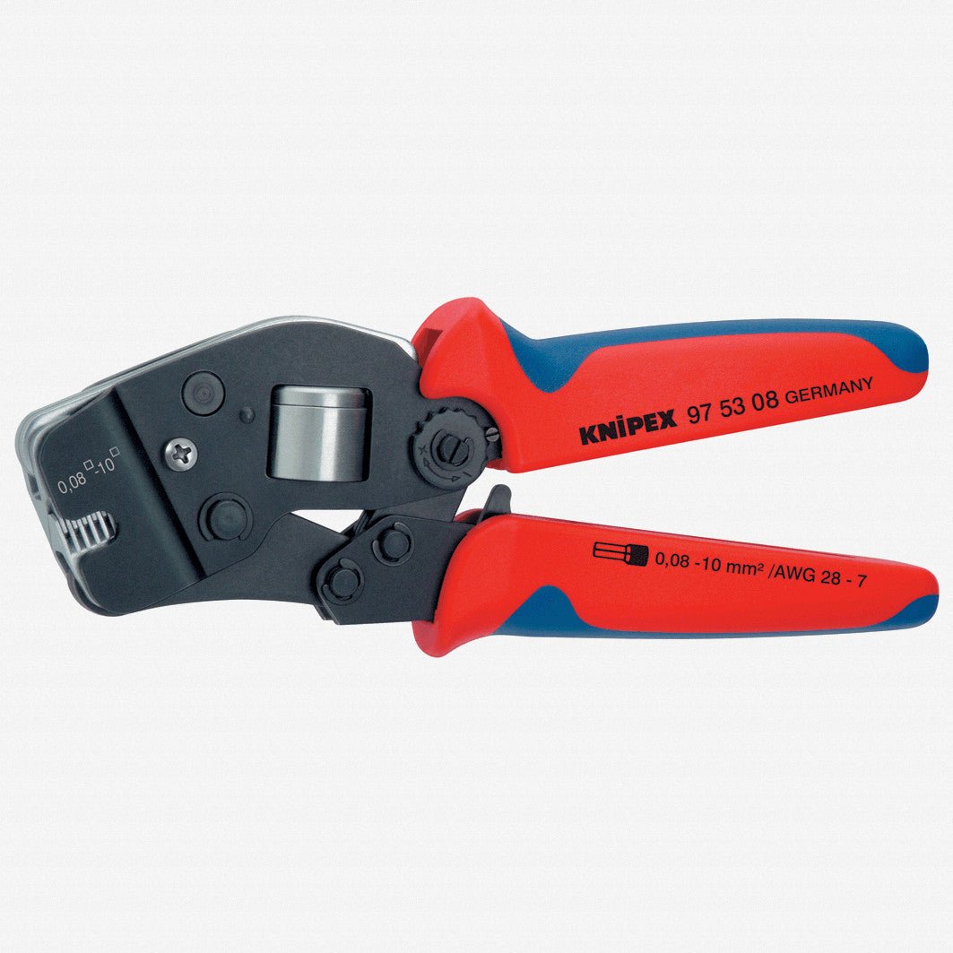 Knipex Self-Adjusting Crimping Pliers - End Sleevs (ferrules) also parallel loading - 975308 - KC Tool