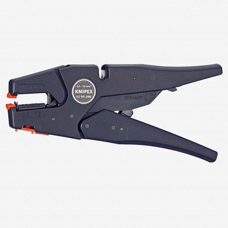 Knipex Self-Adjusting Wire Insulation Strippers - AWG 13-5 - 1250200 - KC Tool
